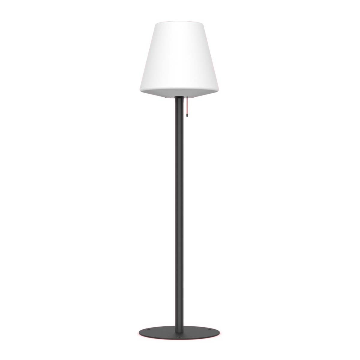 Lámpara de Pie Solar Híbrida CCT 187 cm 600 lm Negro / Blanco-1