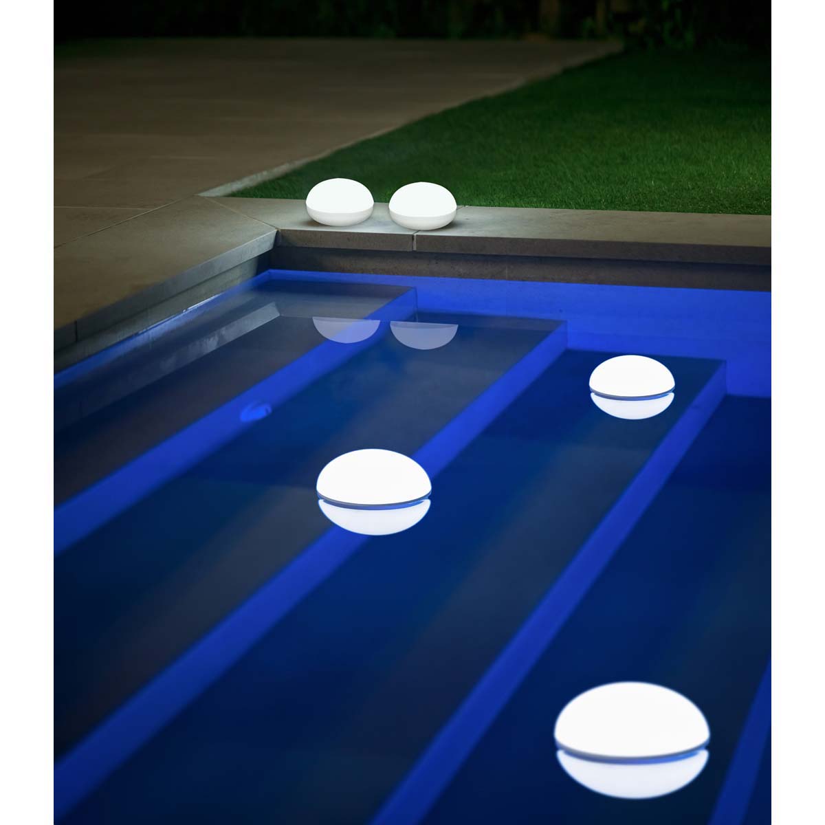 Bombilla Portátil Recargable Flotante Coco 9W Blanco-5