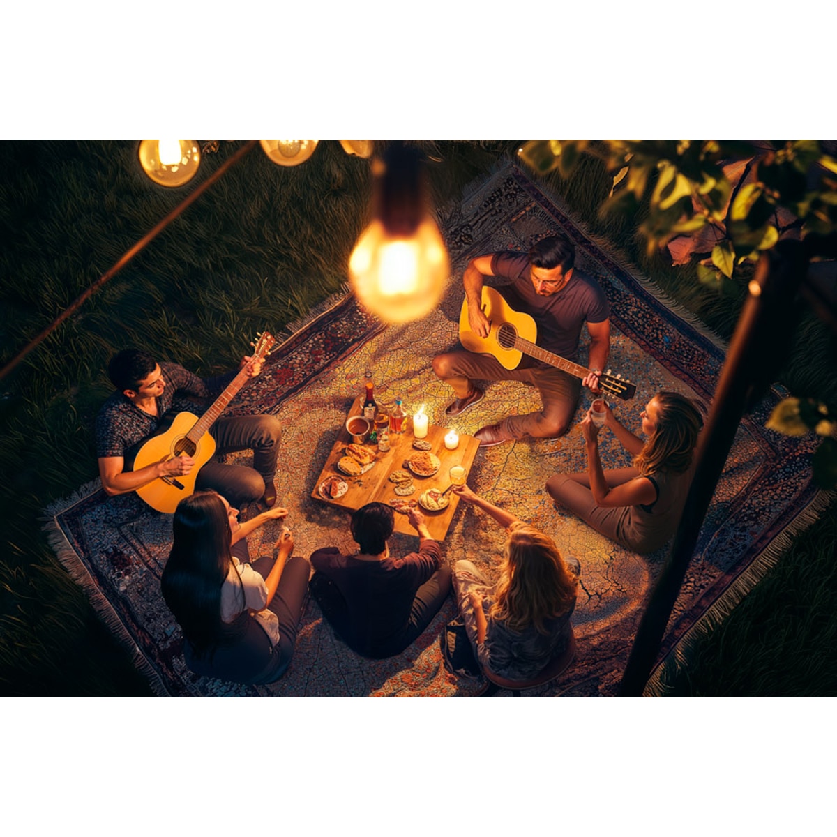 Guirnalda Solar Diana 200 lm 2700K Negro-7