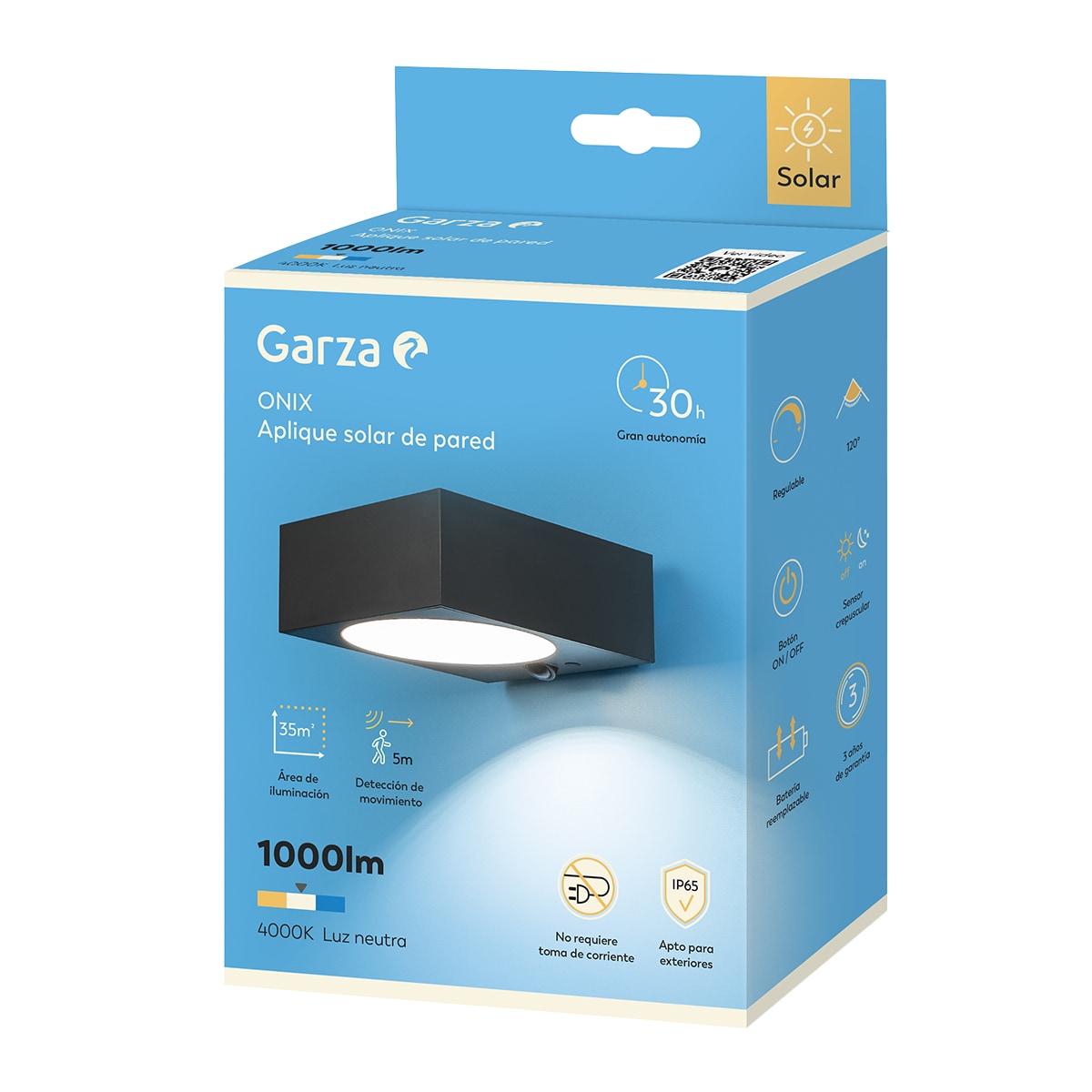Aplique Solar Onix 1000 Lumen 9