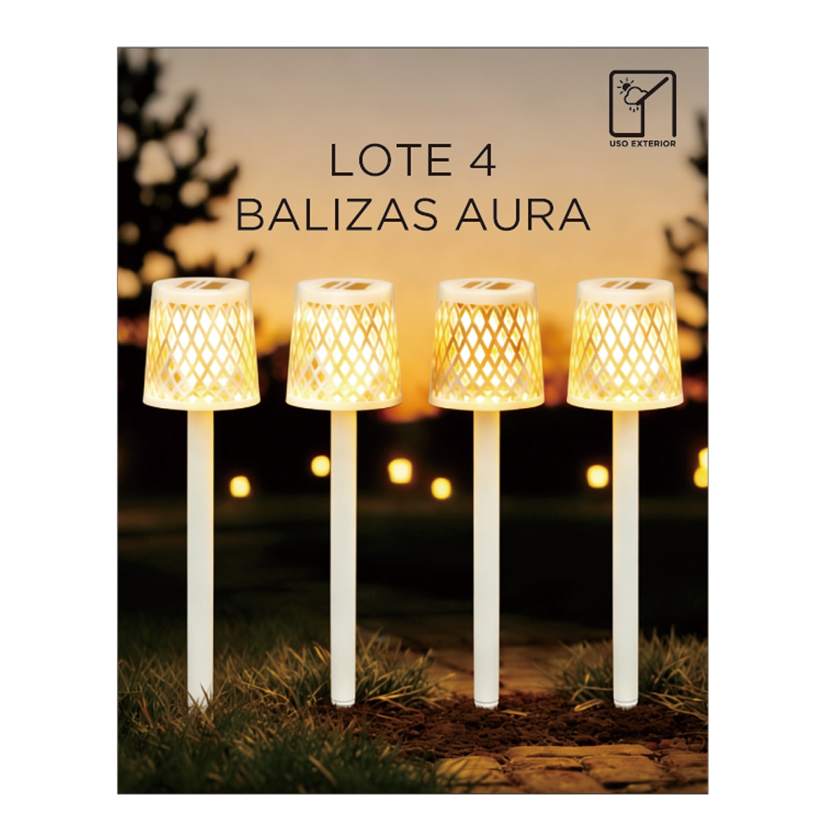 Lote de 4 Candeeiros Aura 6