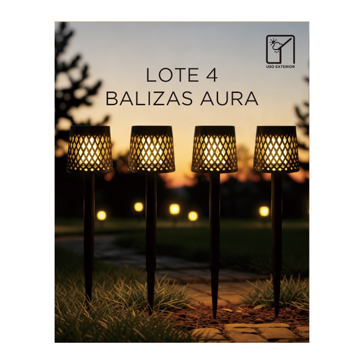 Lote 4 balizas AURA 6