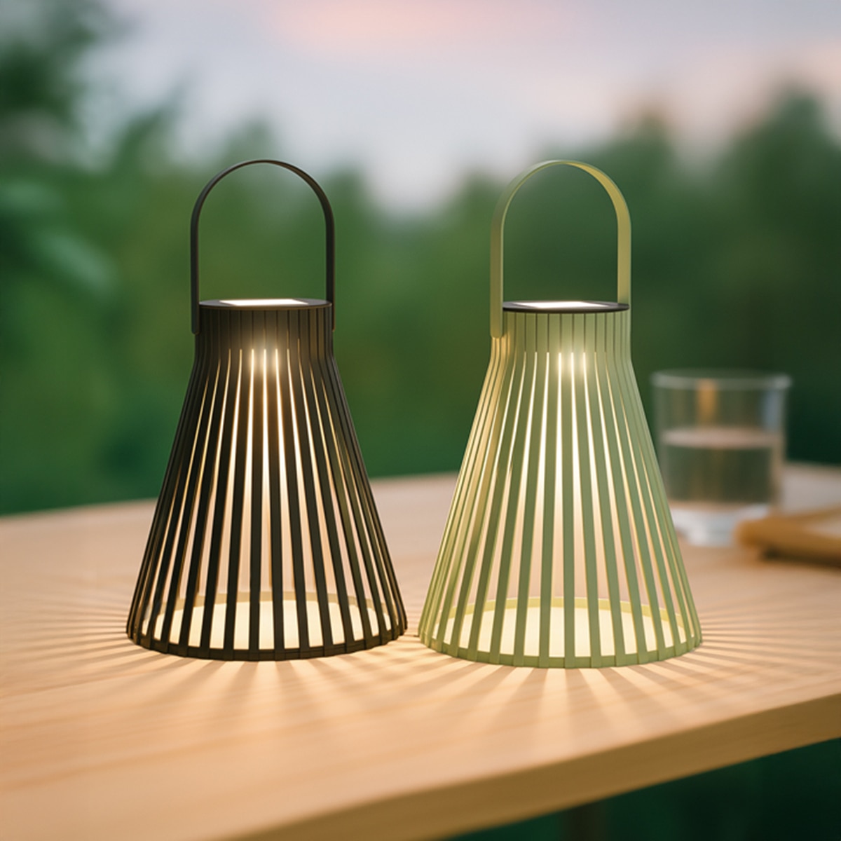 Farolillo solar LED portátil Xanlite DISSOLANA Negro / Verde-2