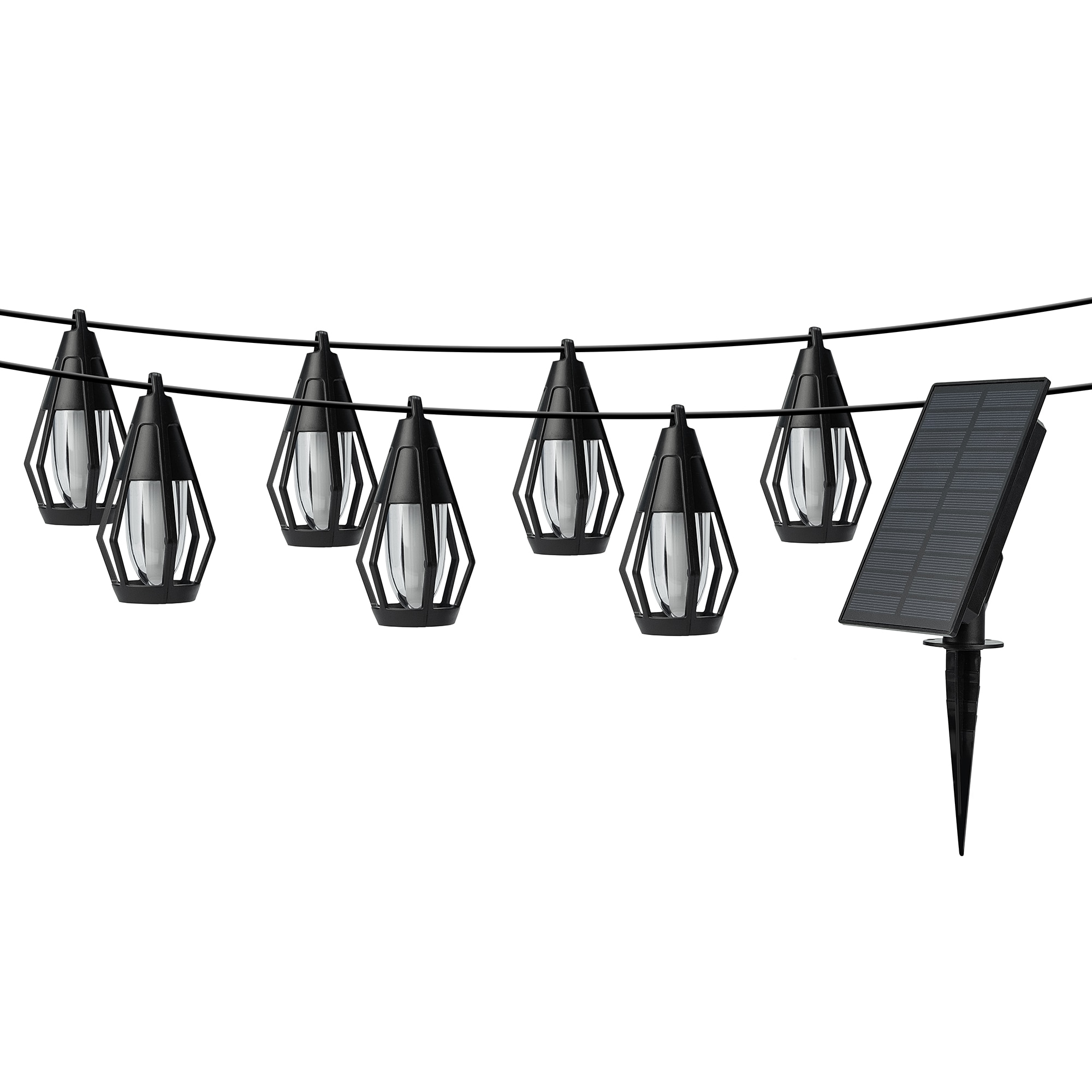 Imagen 0 de Guirnalda solar Garza con 10 bombillas LED en forma de lágrima