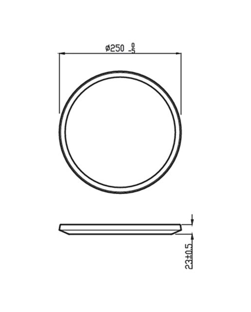 Plafón Exterior Superslim 15W 4000K Negro-4