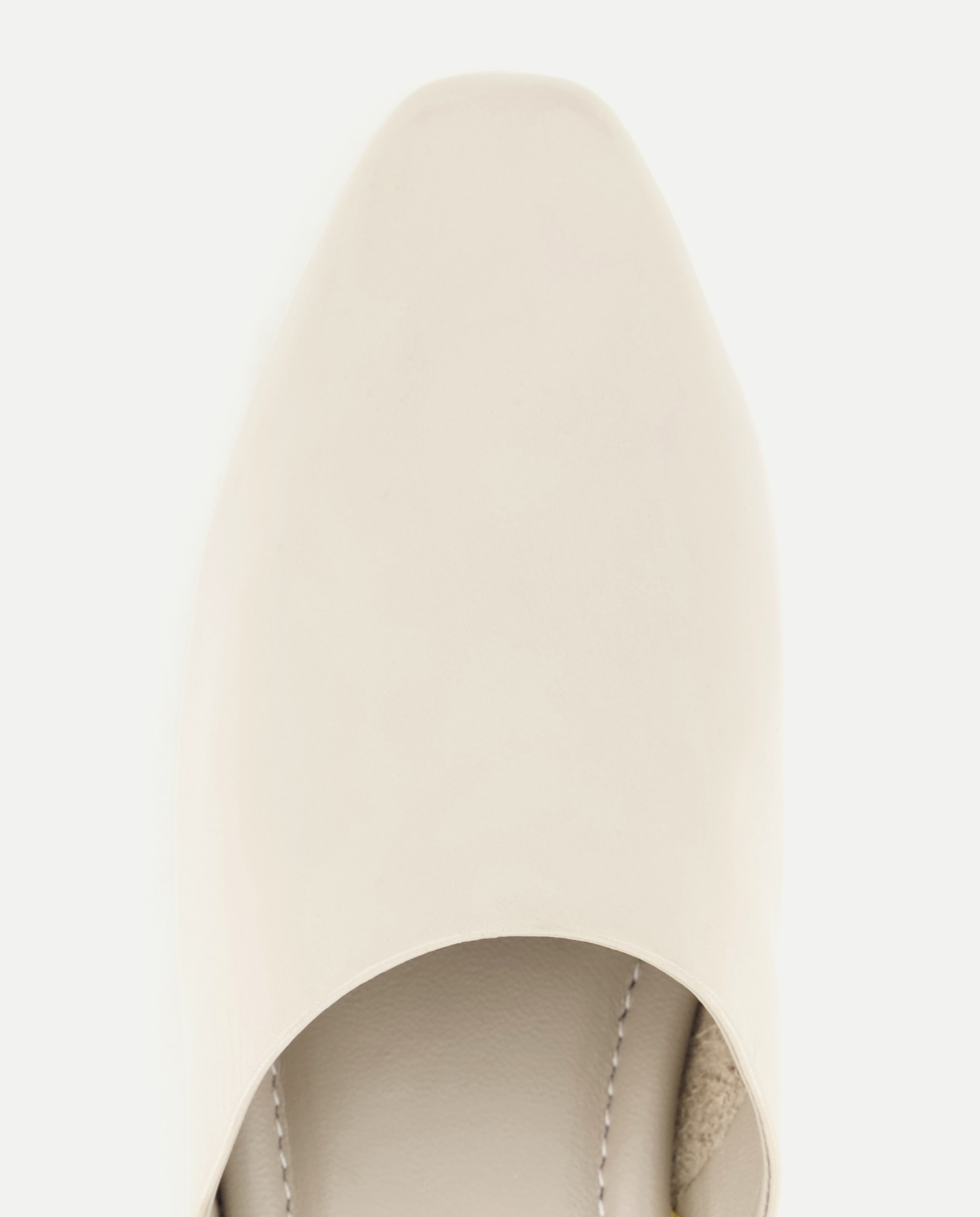 Zapatilla de mujer de piel con cuña Visón claro-4