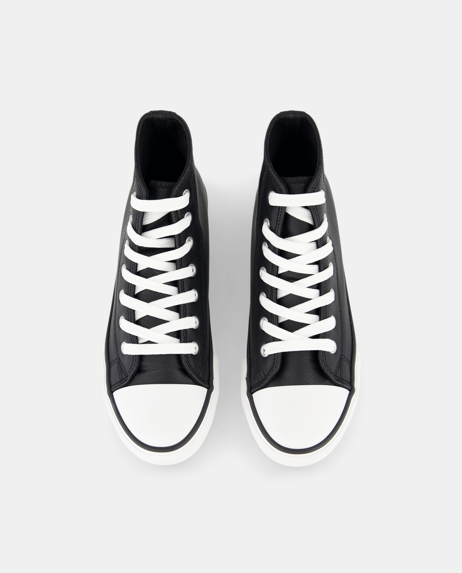 Zapatilla deportiva de mujer abotinada Negro-4