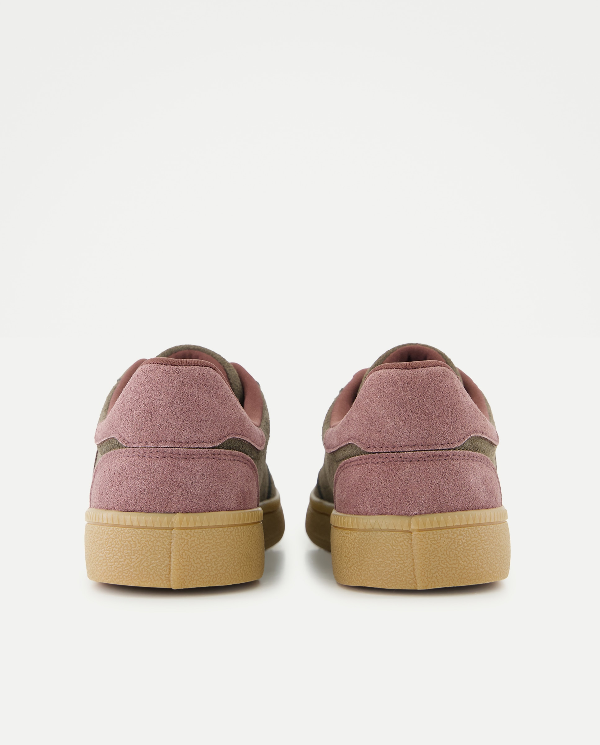 Zapatilla deportiva de mujer de piel Marrón-3