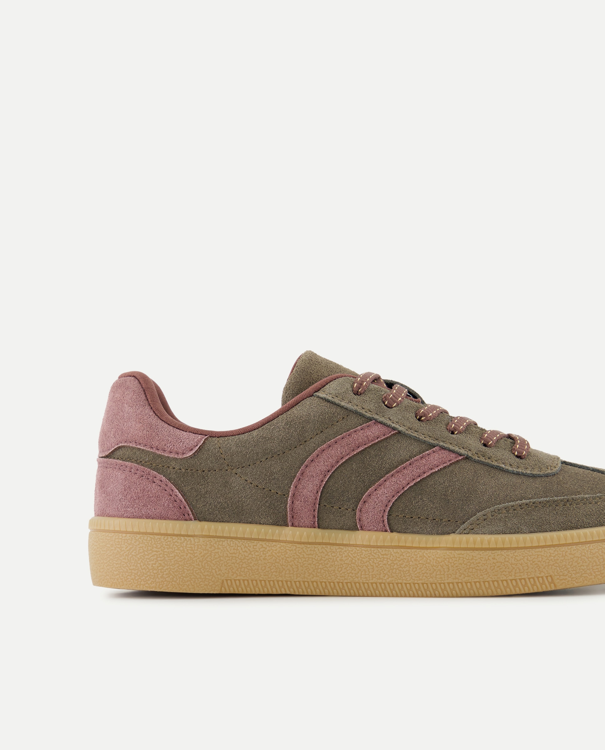 Zapatilla deportiva de mujer de piel Marrón-5