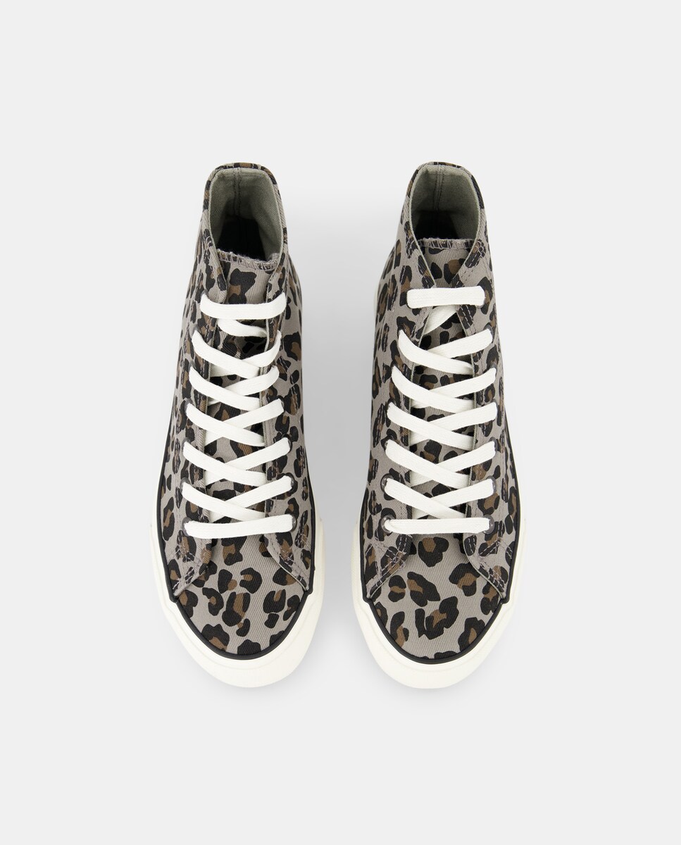 Zapatilla abotinada estampada Multicolor-4