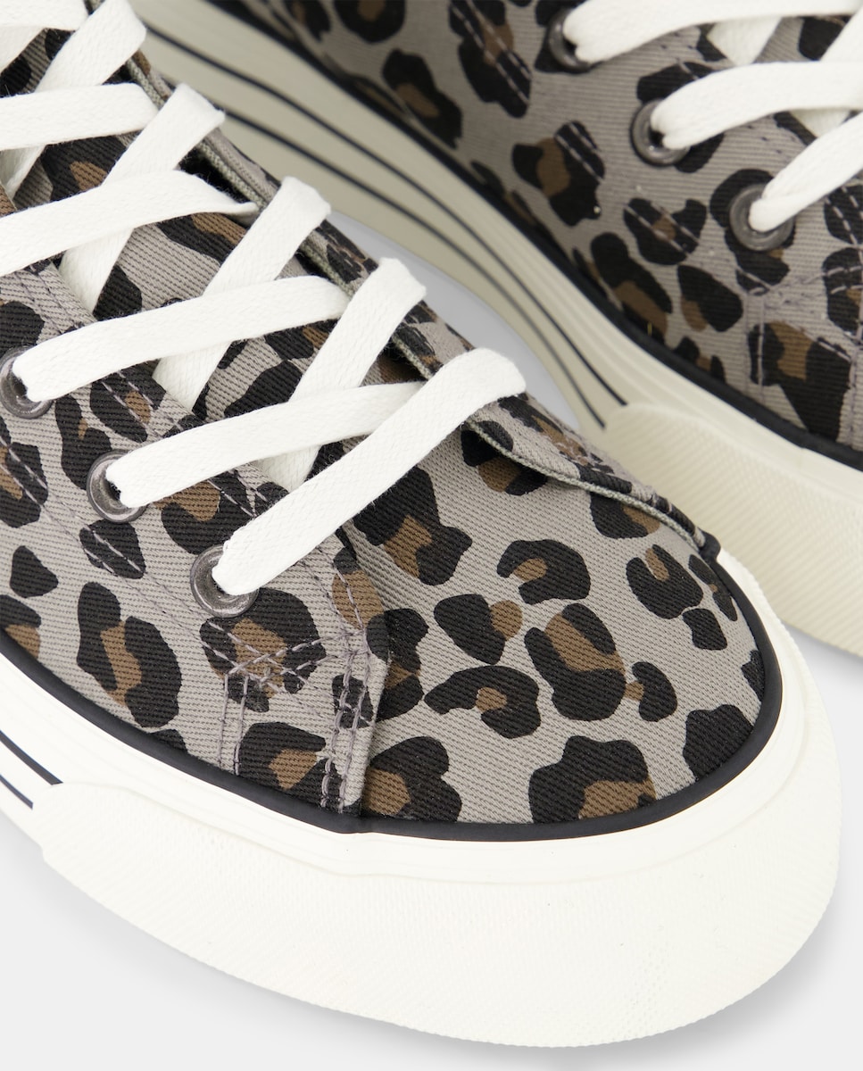 Zapatilla abotinada estampada Multicolor-5