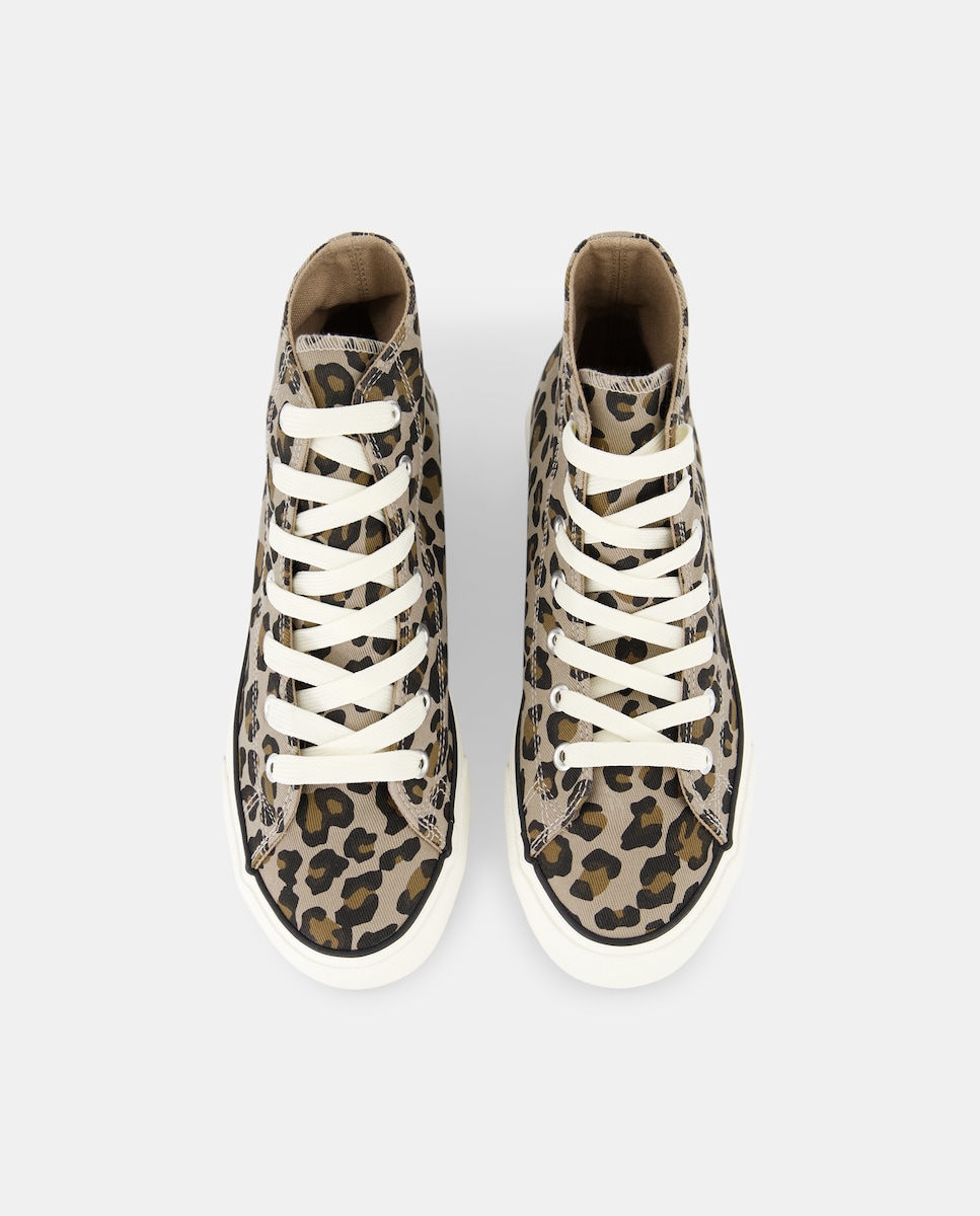 Zapatilla abotinada estampada Multicolor-4