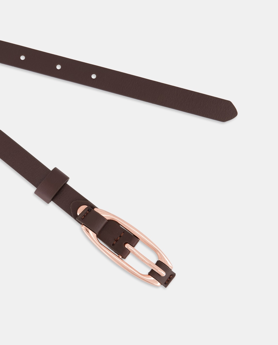 Cinturón de mujer de piel Marrón-2