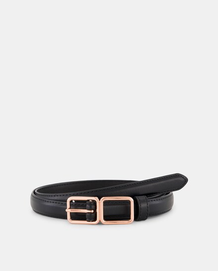 Cinturón de mujer de piel doble hebilla · Unit · El Corte Inglés