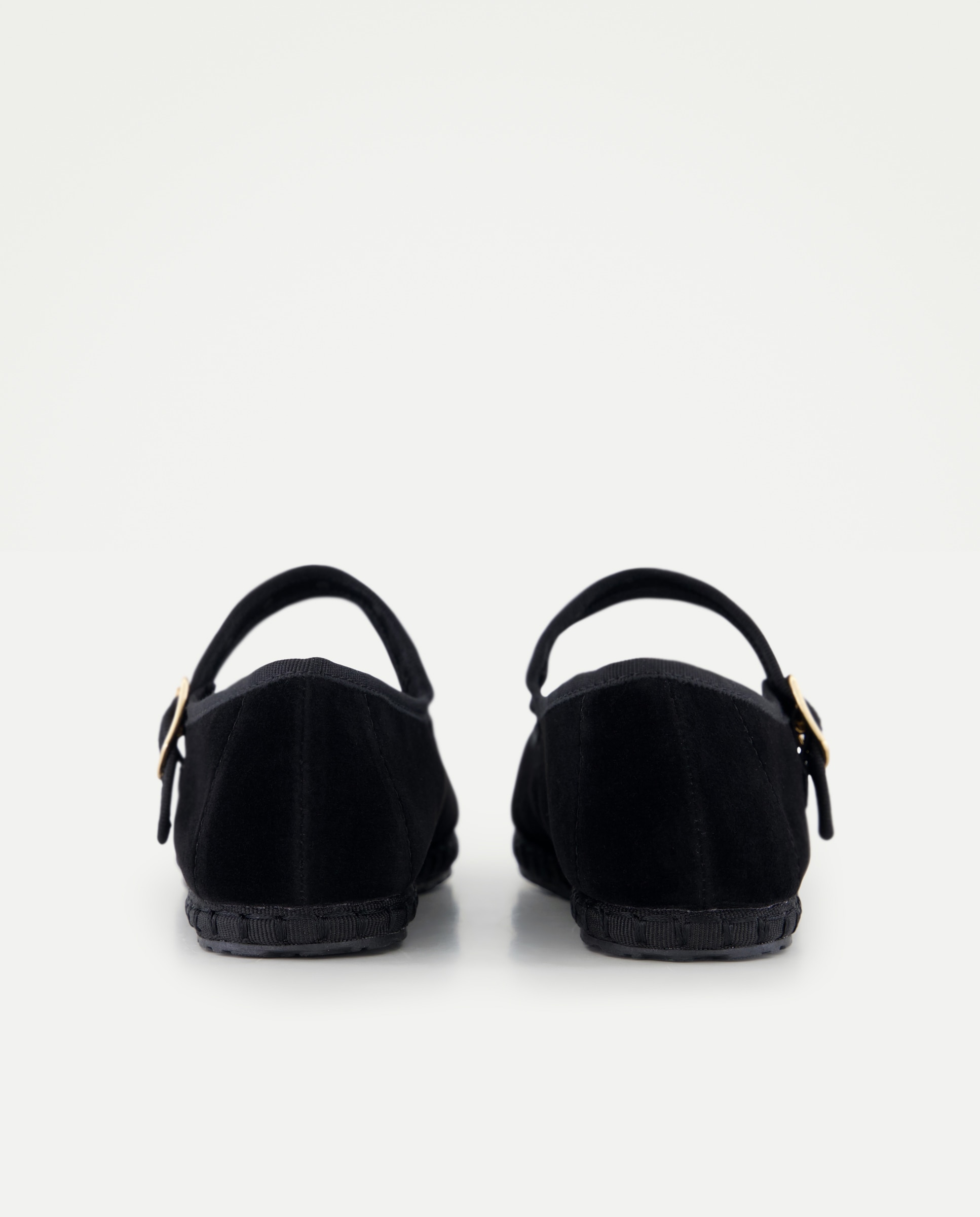 Zapato de mujer de terciopelo Negro-3