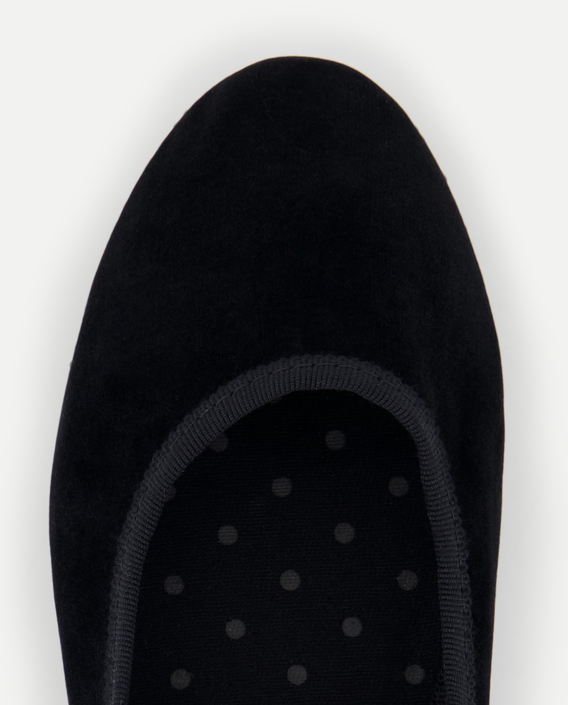Zapato de mujer de terciopelo Negro-4