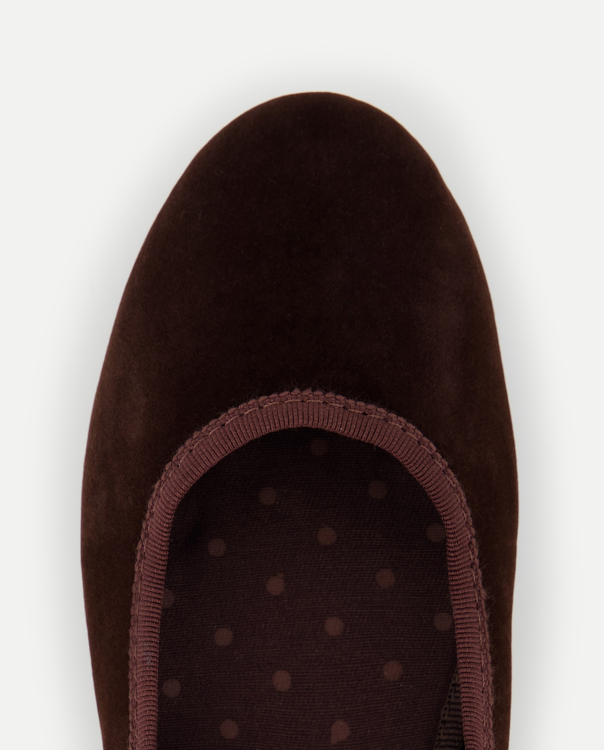 Zapato de mujer de terciopelo Marrón-4
