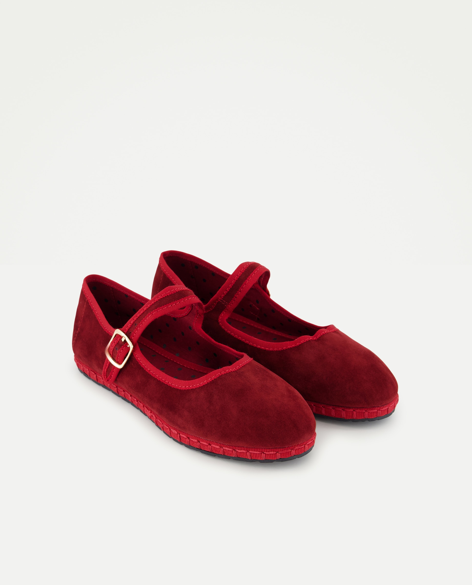 Zapato de mujer de terciopelo Naranja quemado-2