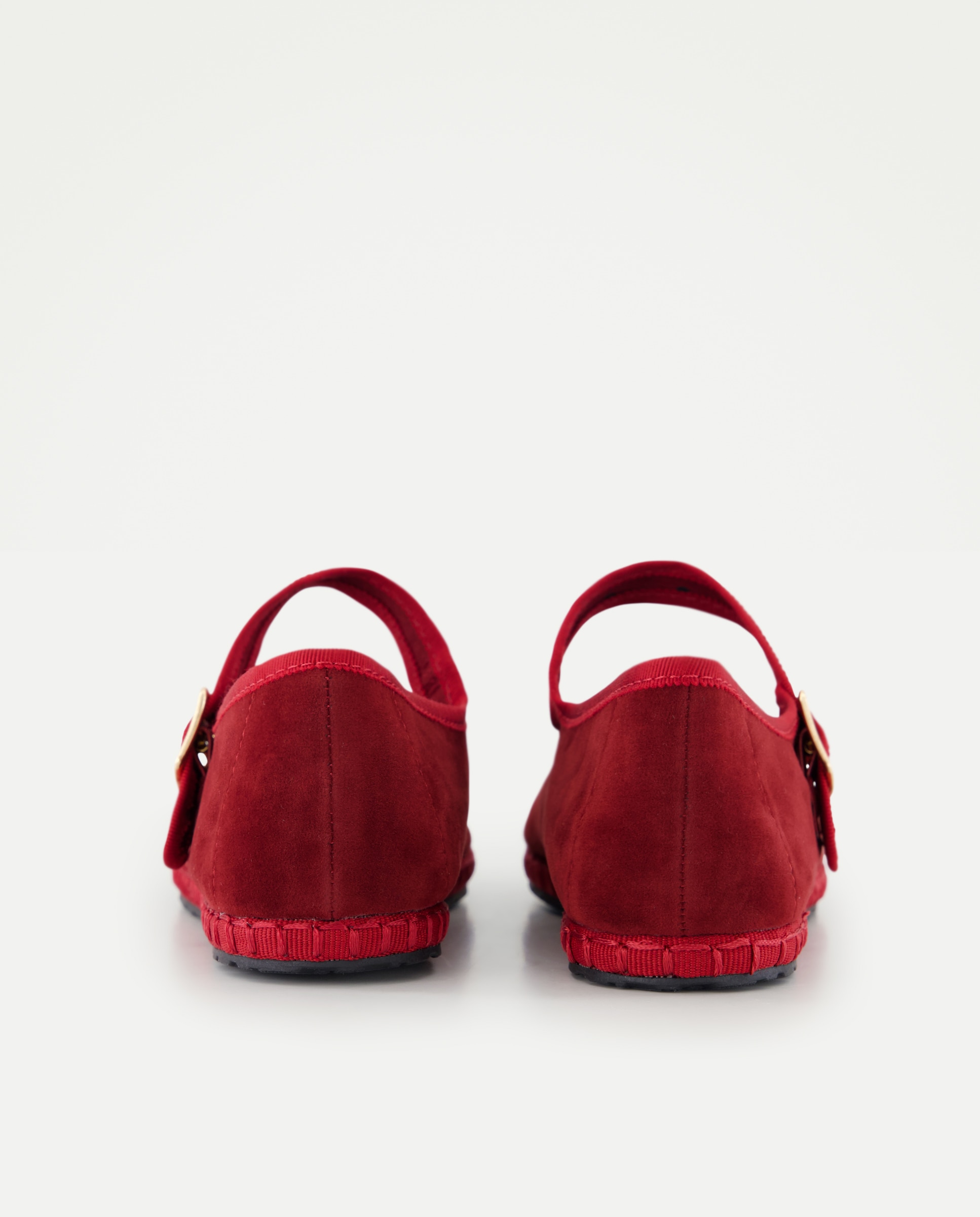 Zapato de mujer de terciopelo Naranja quemado-3
