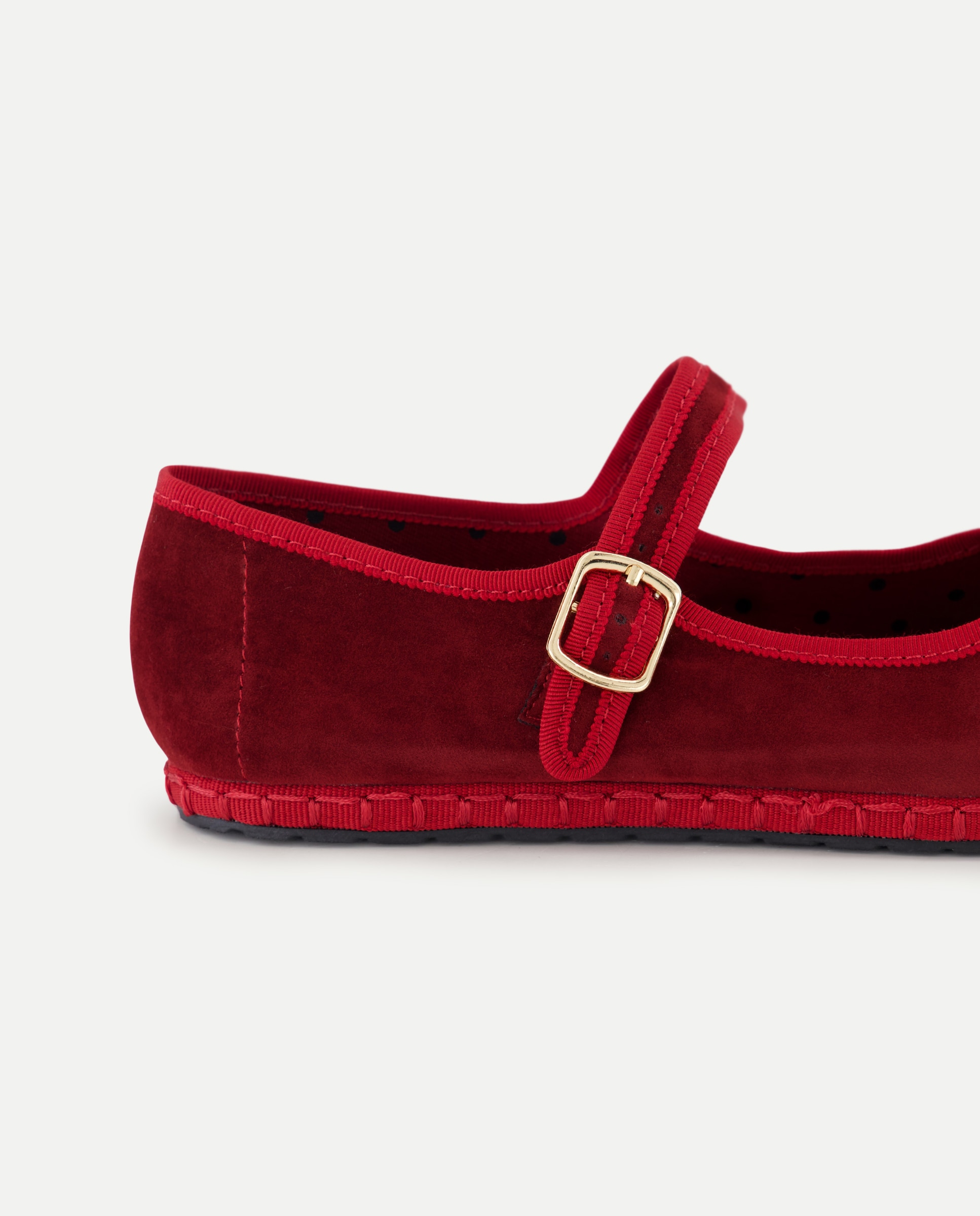Zapato de mujer de terciopelo Naranja quemado-5