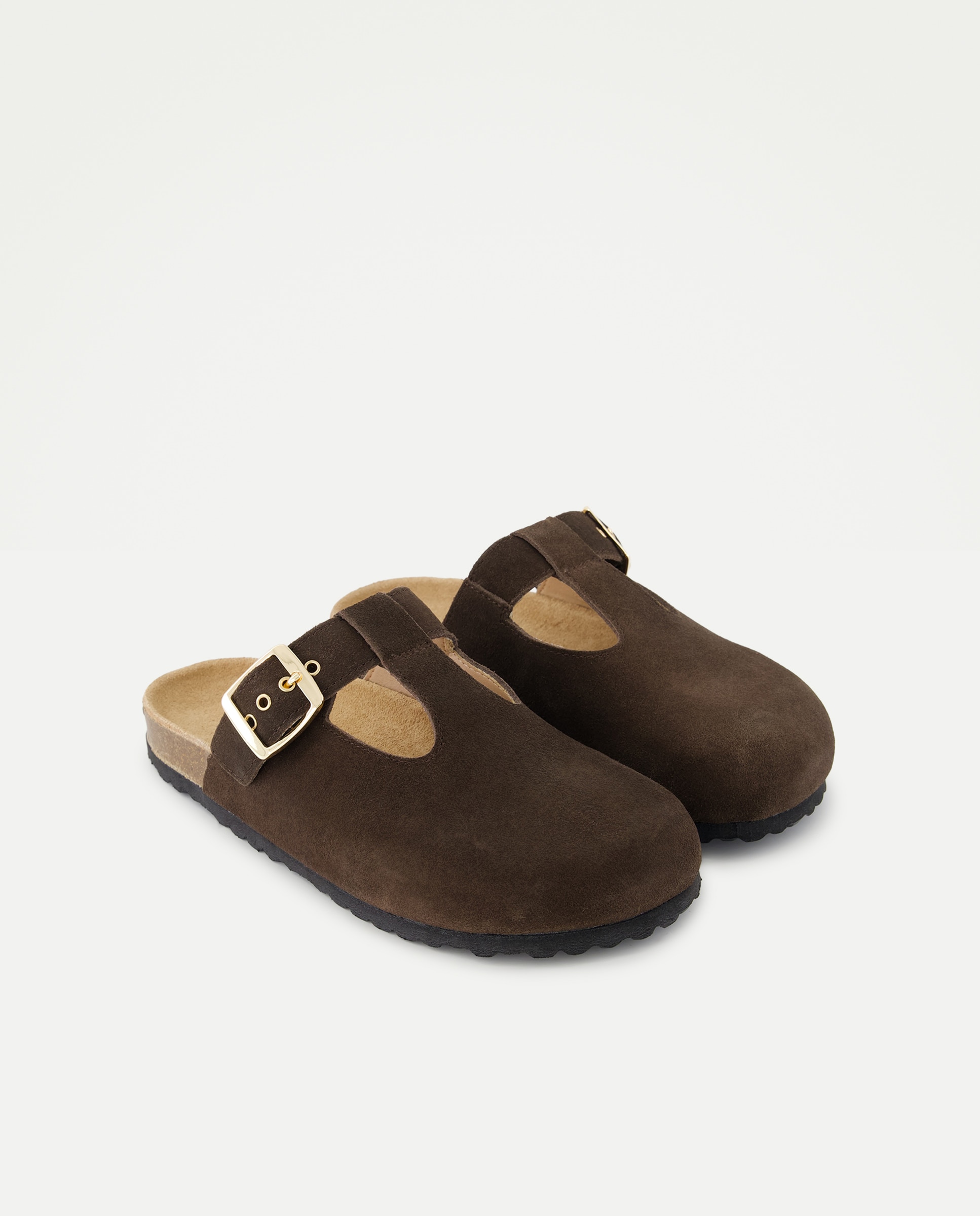 Zapato de mujer destalonado tipo bio Chocolate-2