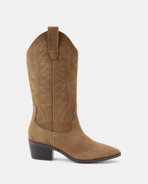 Imagen 0 de Botín de mujer de serraje bordados