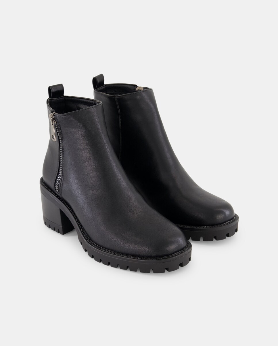 Botin de mujer tacón Negro-2