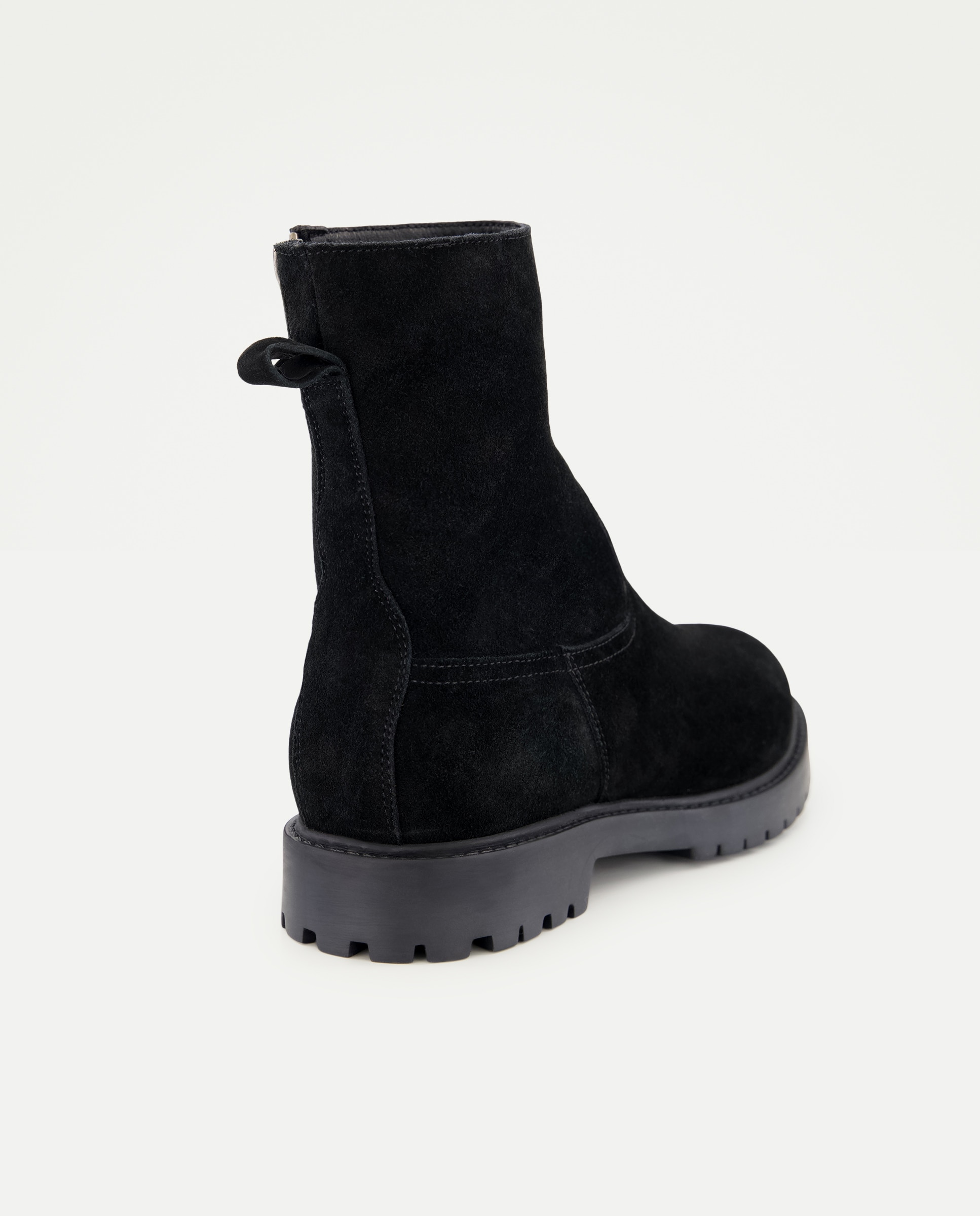 Botin de mujer de serraje truck Marrón-3