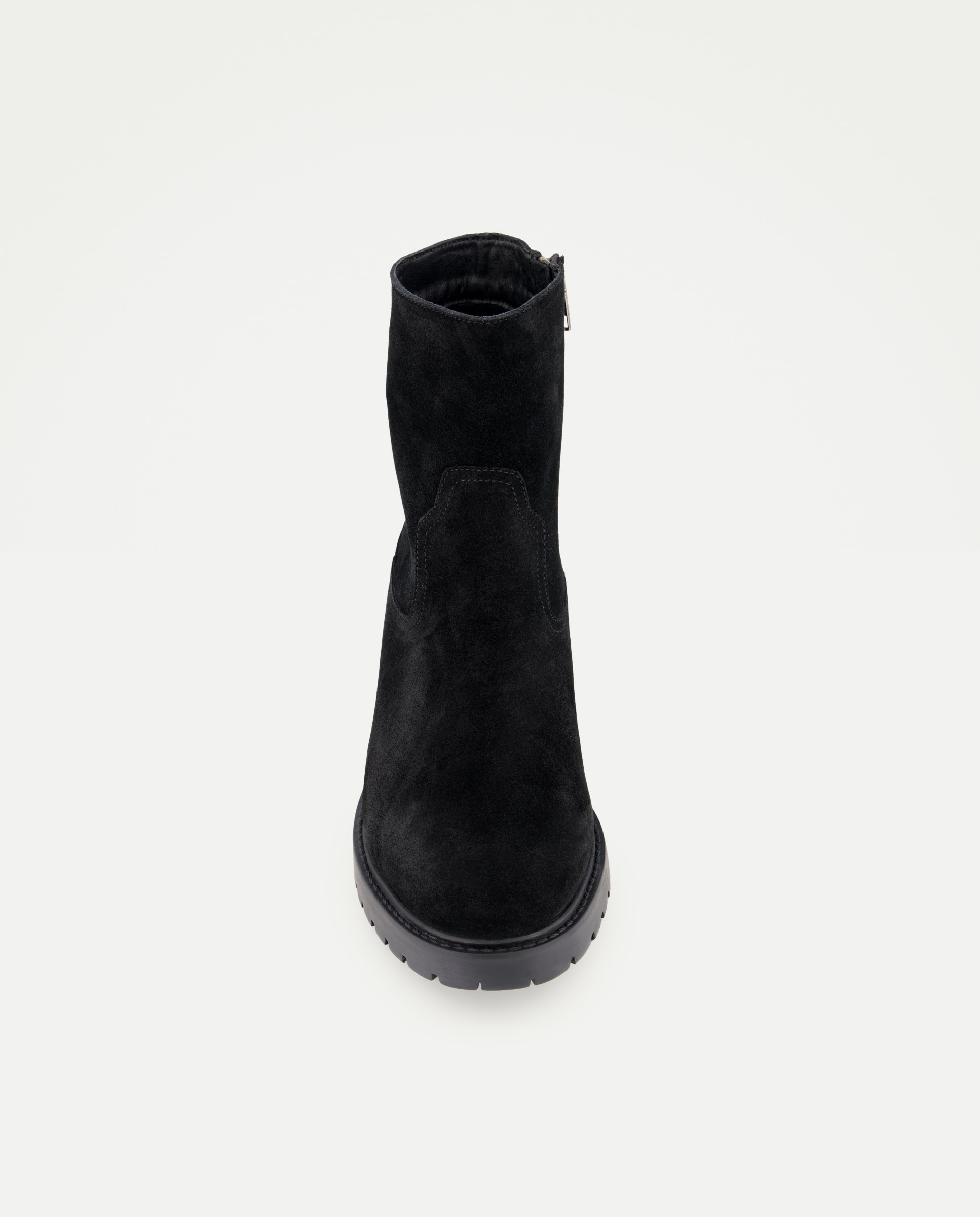 Botin de mujer de serraje truck Marrón-4