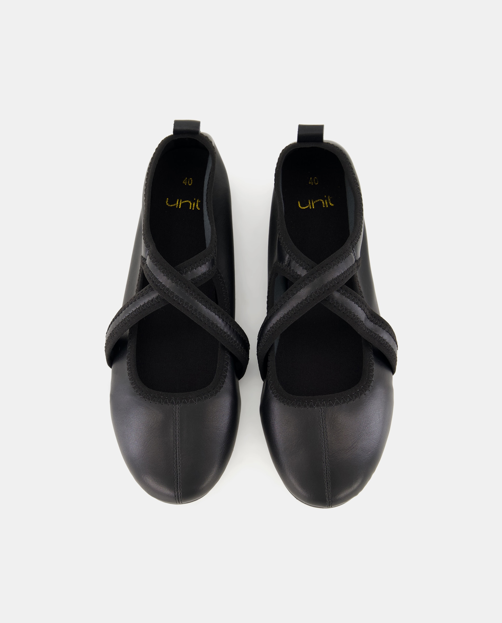 Bailarina de mujer cruzada Negro-4
