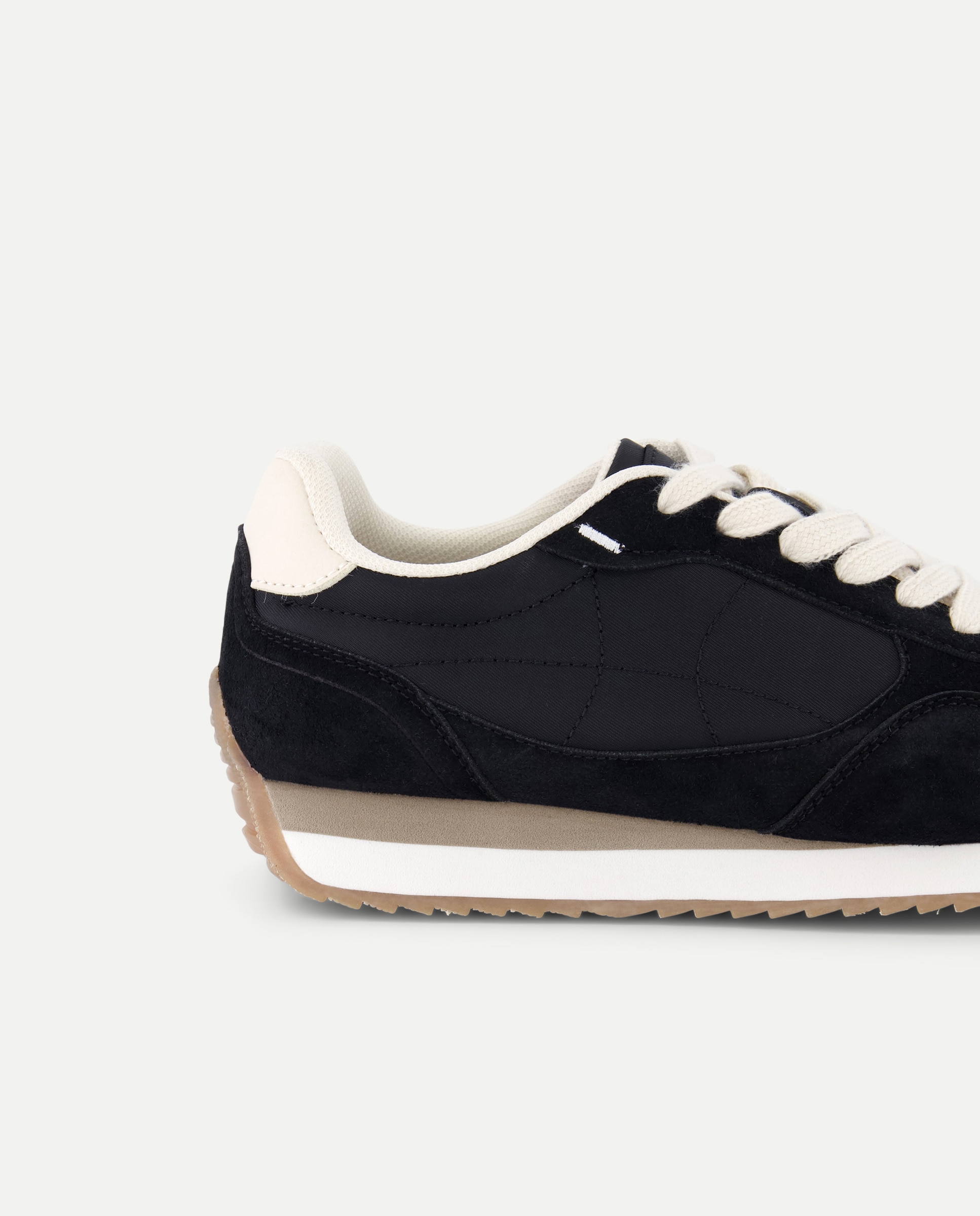 Zapatilla deportiva de mujer combinada Negro-5