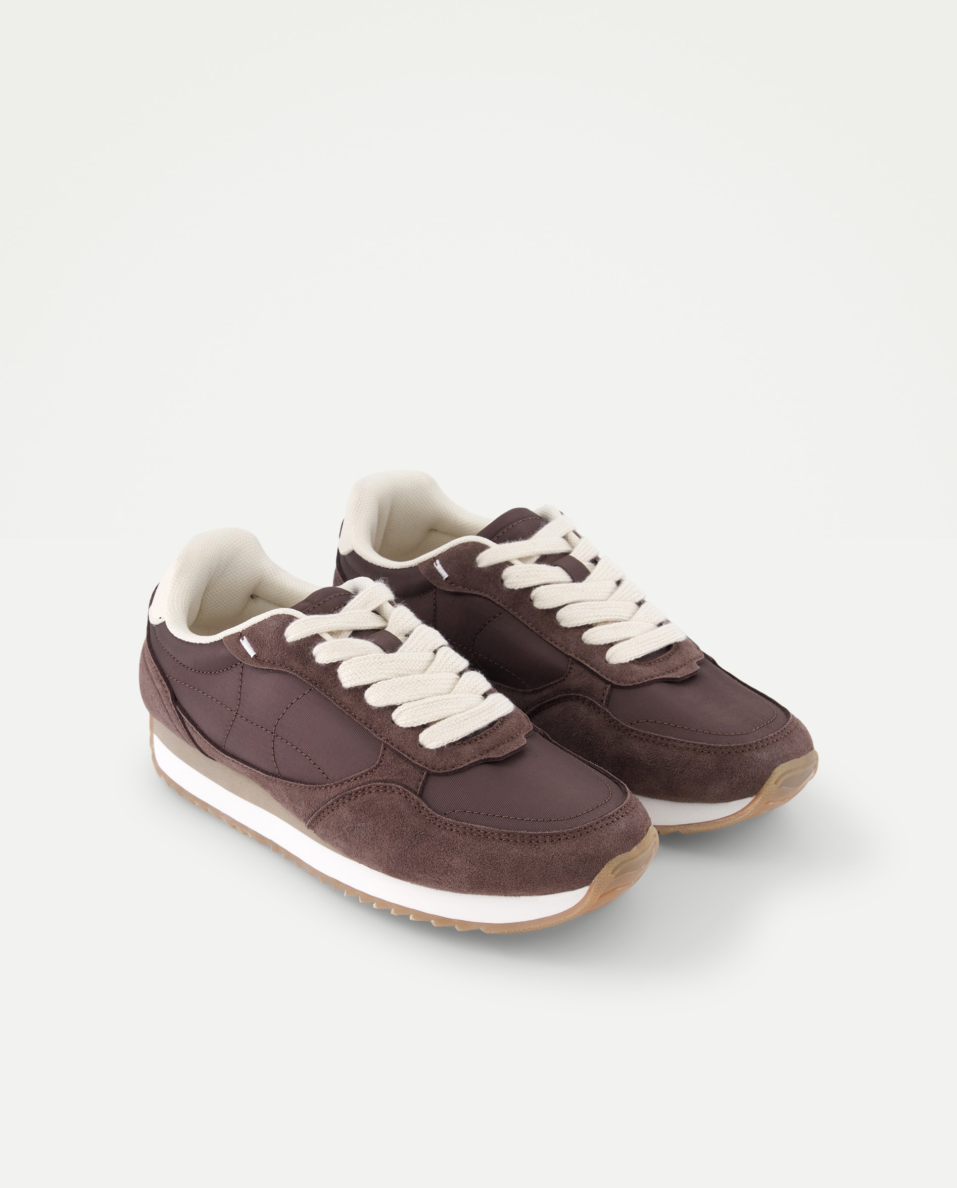 Zapatilla deportiva de mujer combinada 700 Marrón-2