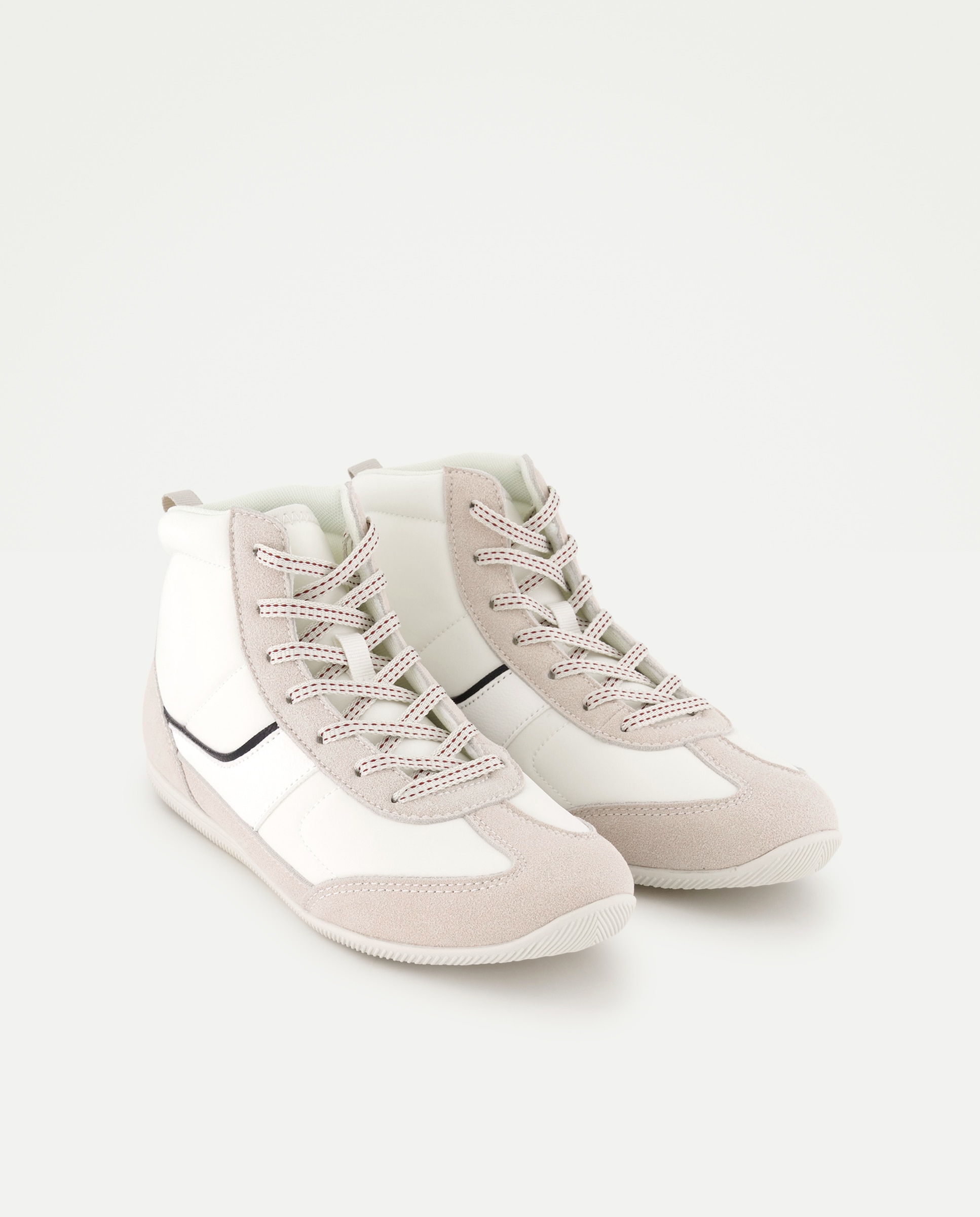Zapatilla deportiva de mujer abotinada 120 Crudo-2
