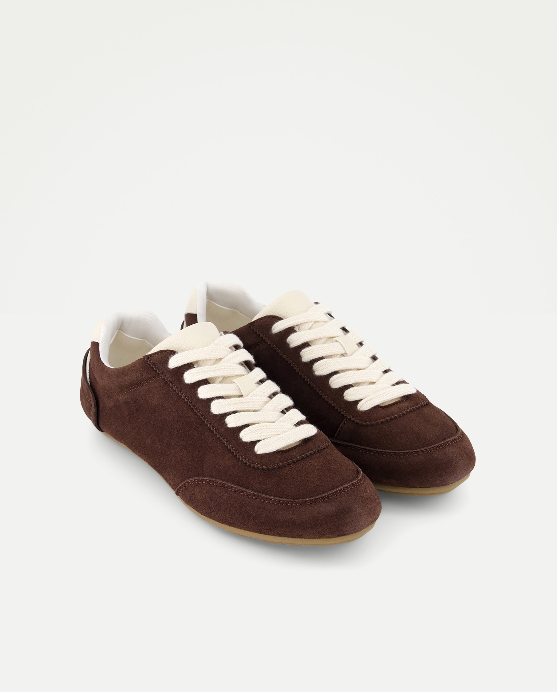 Zapatilla deportiva de mujer de piel Chocolate-2