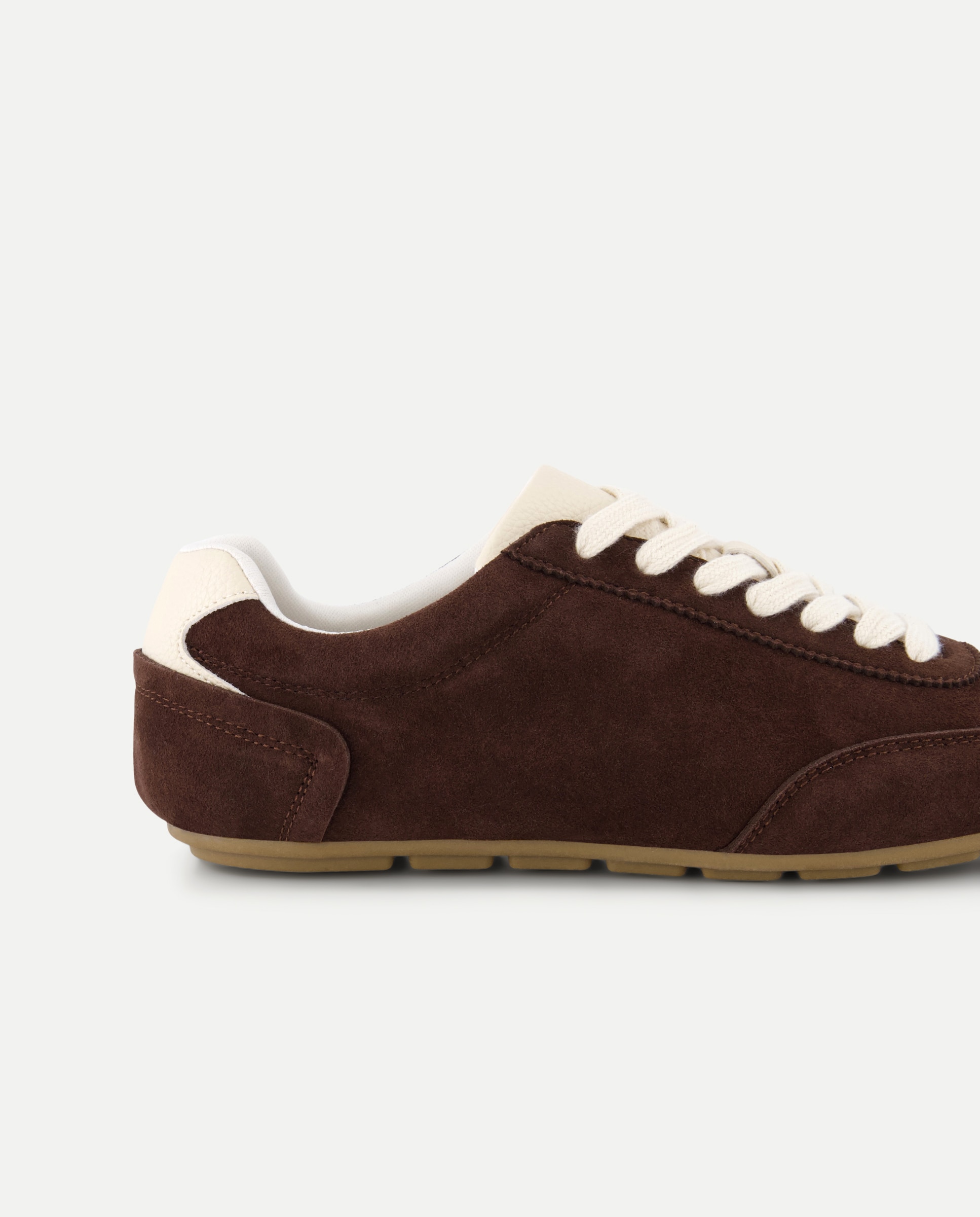 Zapatilla deportiva de mujer de piel Chocolate-5
