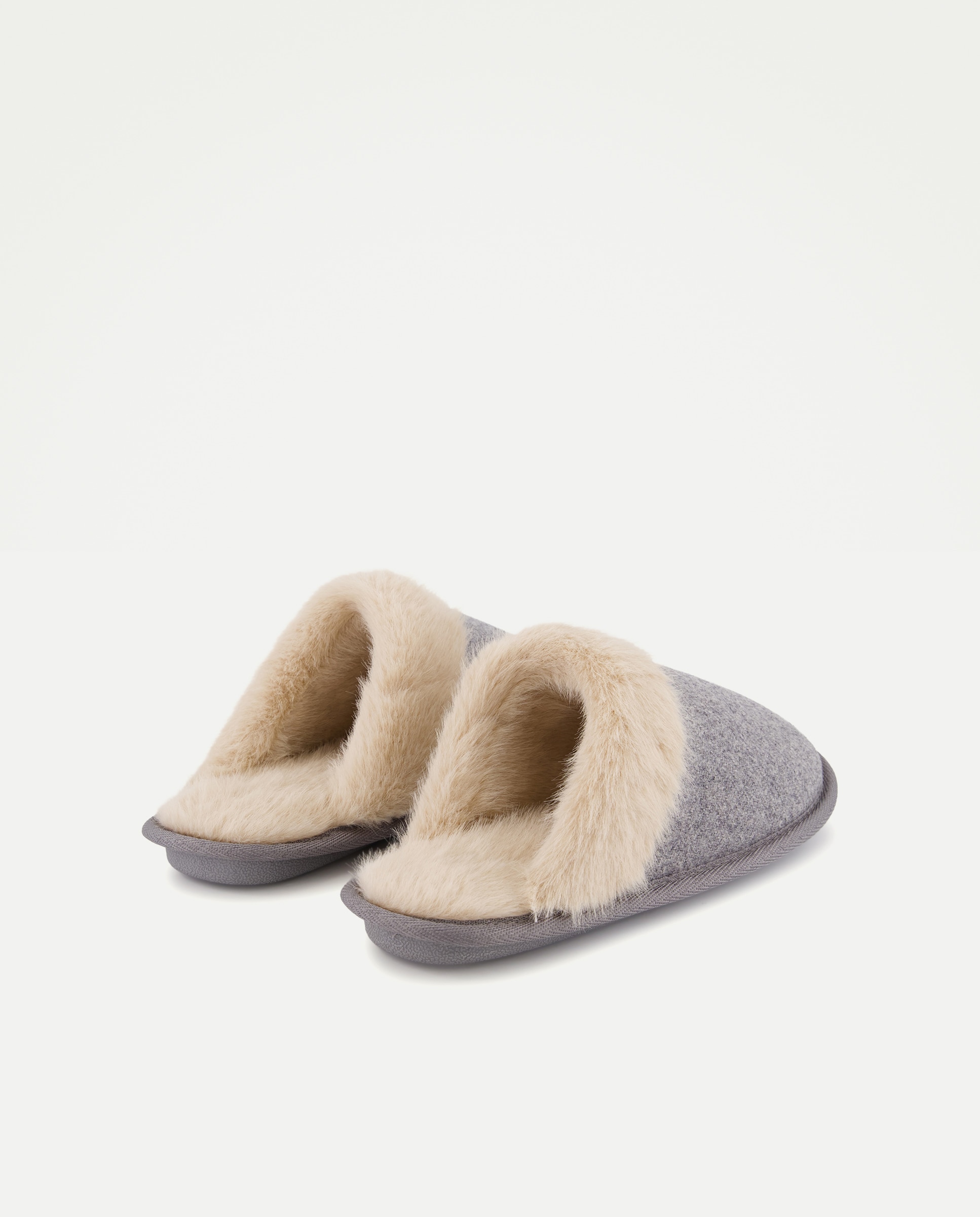 Zapatilla de mujer fantasía Gris claro-3