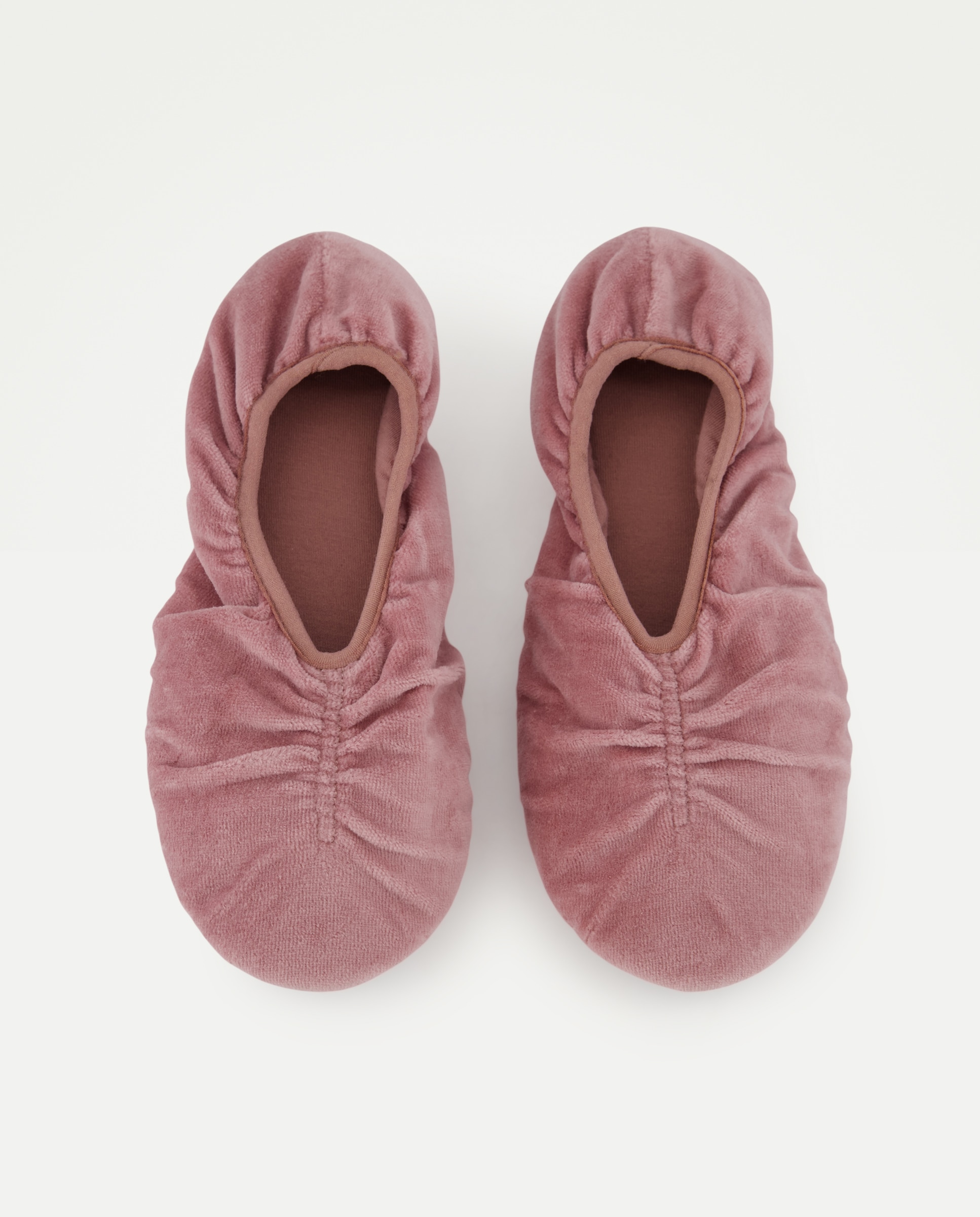 Zapatilla de mujer con frunce Rosa claro-4