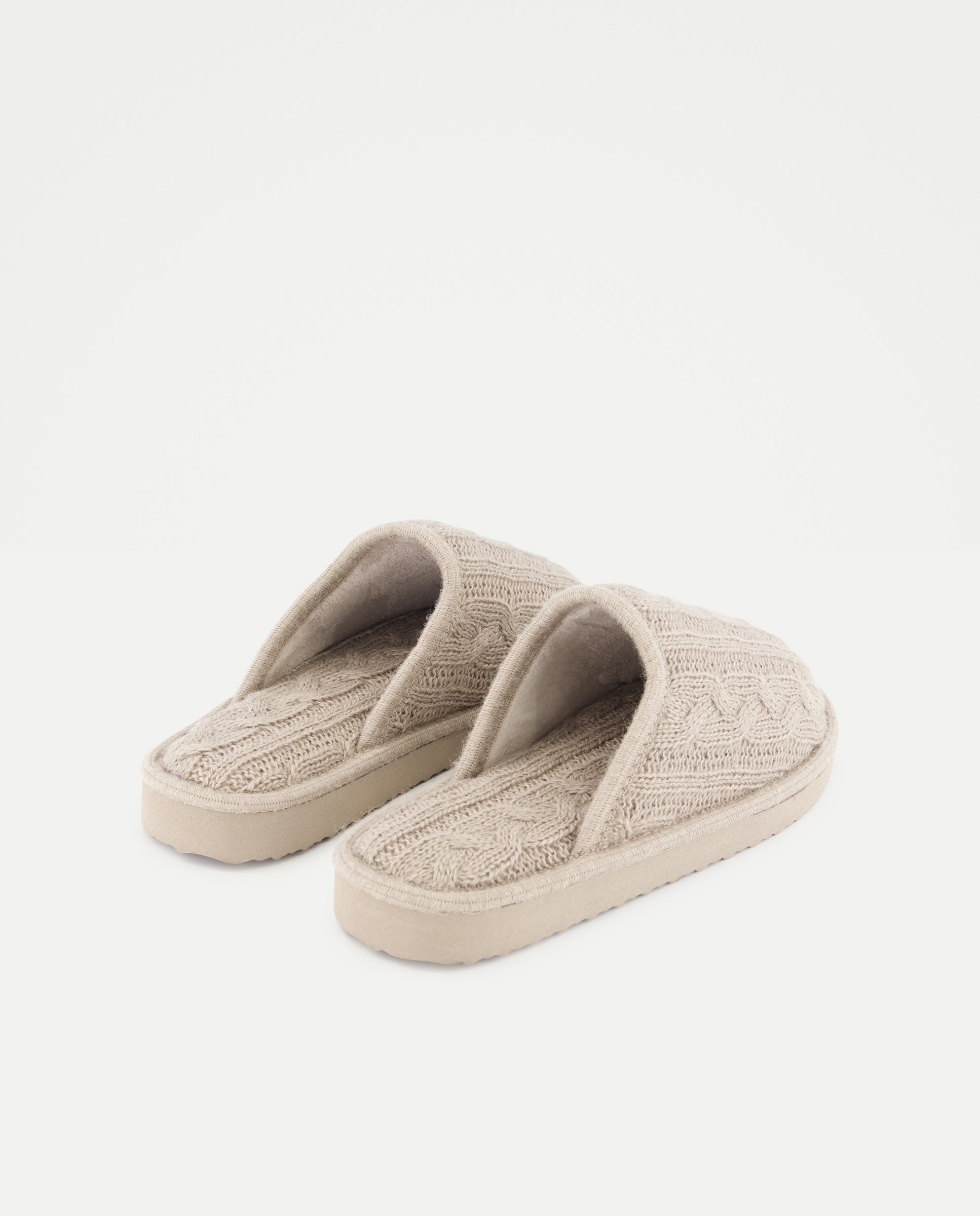 Zapatilla de mujer ochos Visón claro-3