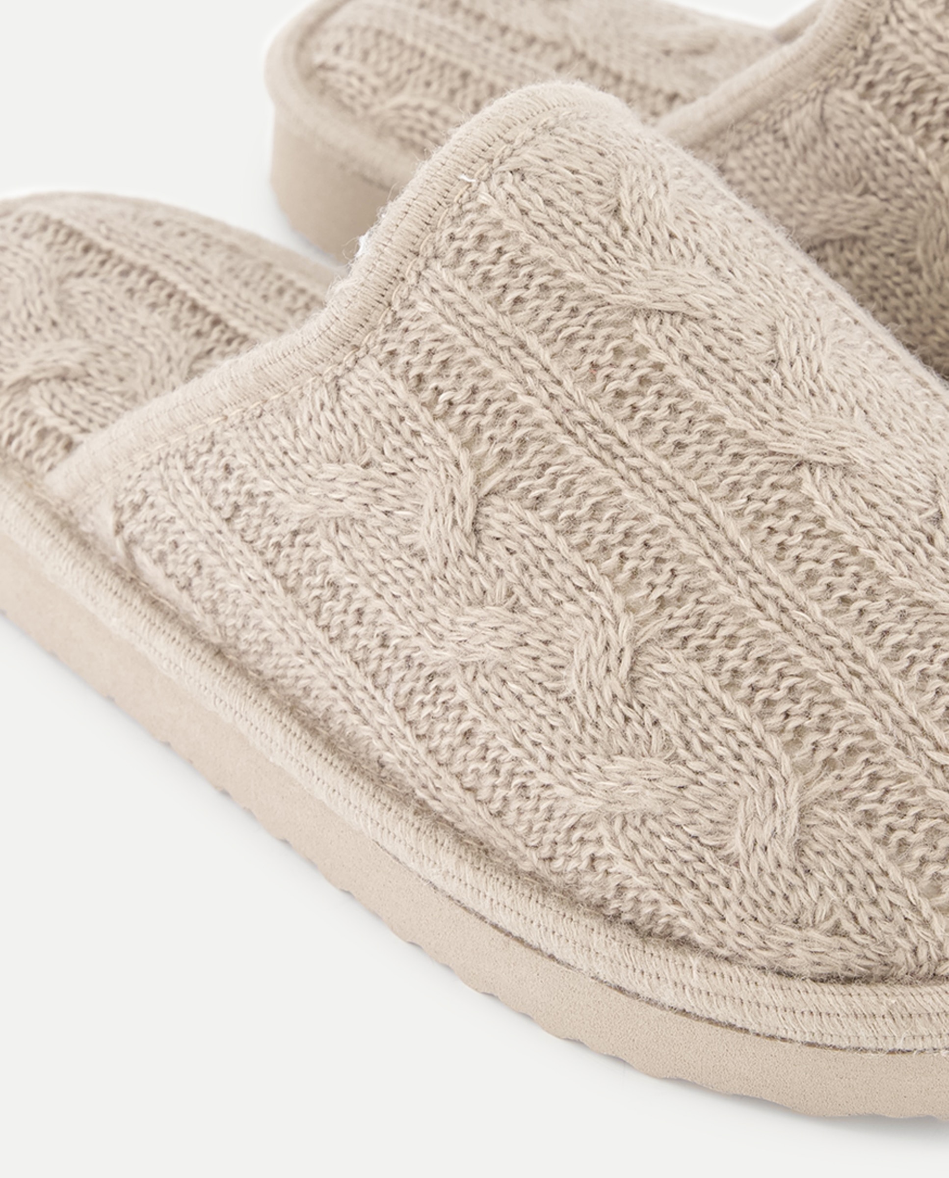 Zapatilla de mujer ochos Visón claro-5
