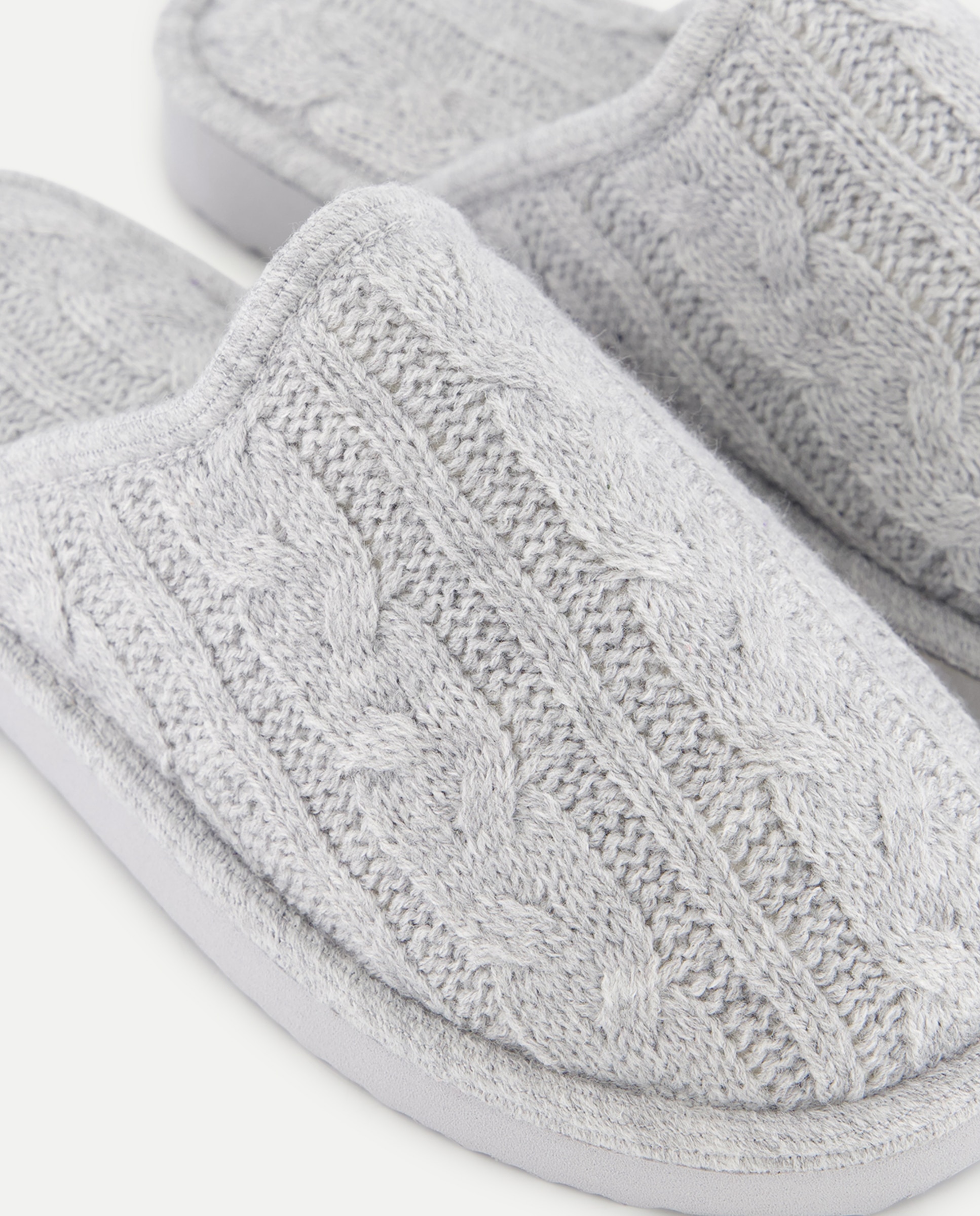 Zapatilla de mujer ochos Gris claro-5