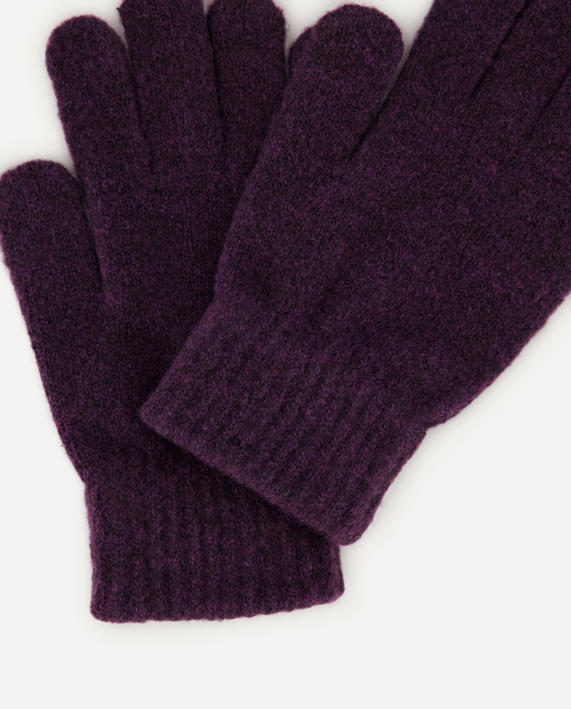 Guantes mujer punto básico Morado-2