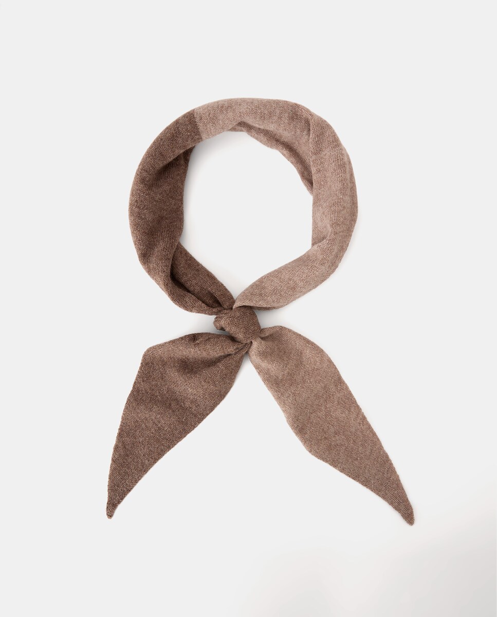 Bufanda de mujer cruzada Chocolate-1