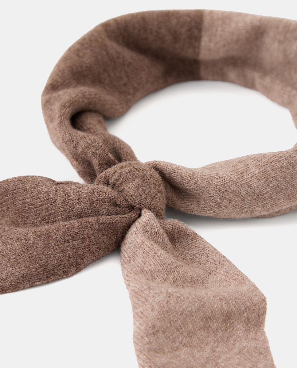 Bufanda de mujer cruzada Chocolate-2