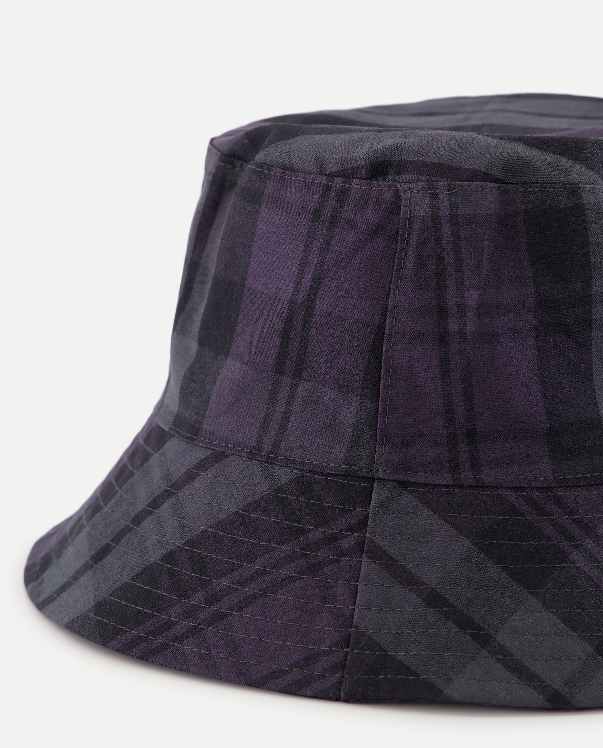 Gorro lluvia mujer cuadros Azul-2