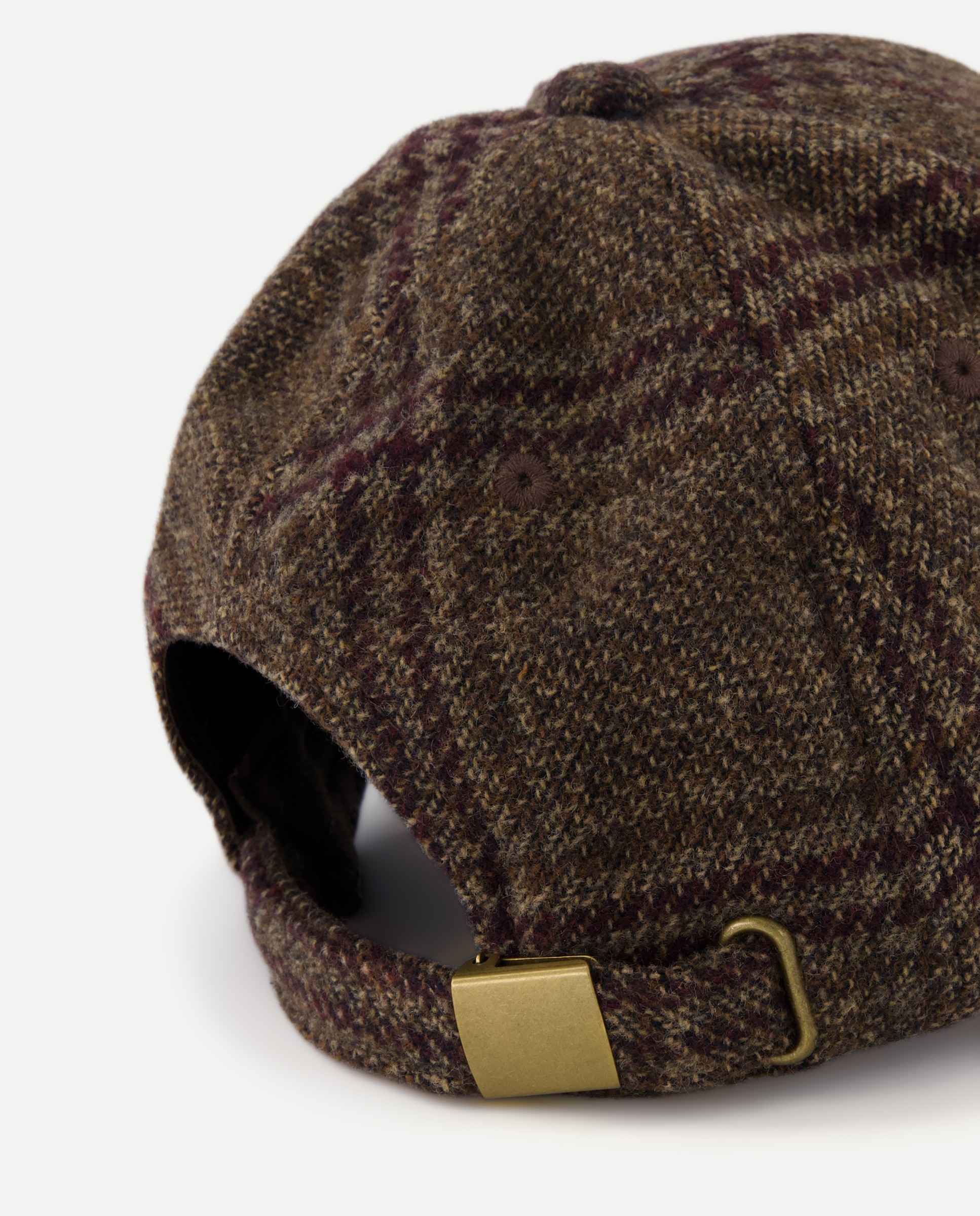 Gorra mujer Cuadros Marrón-2