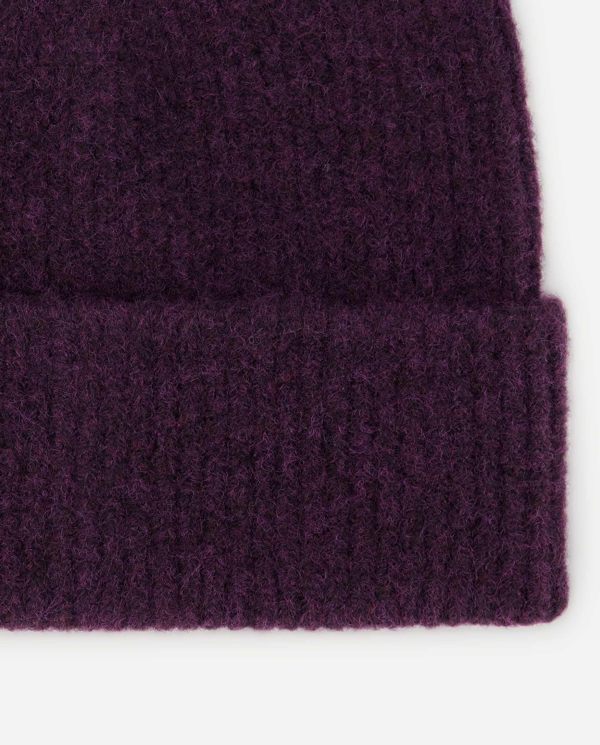 Gorro mujer punto básico Morado-2