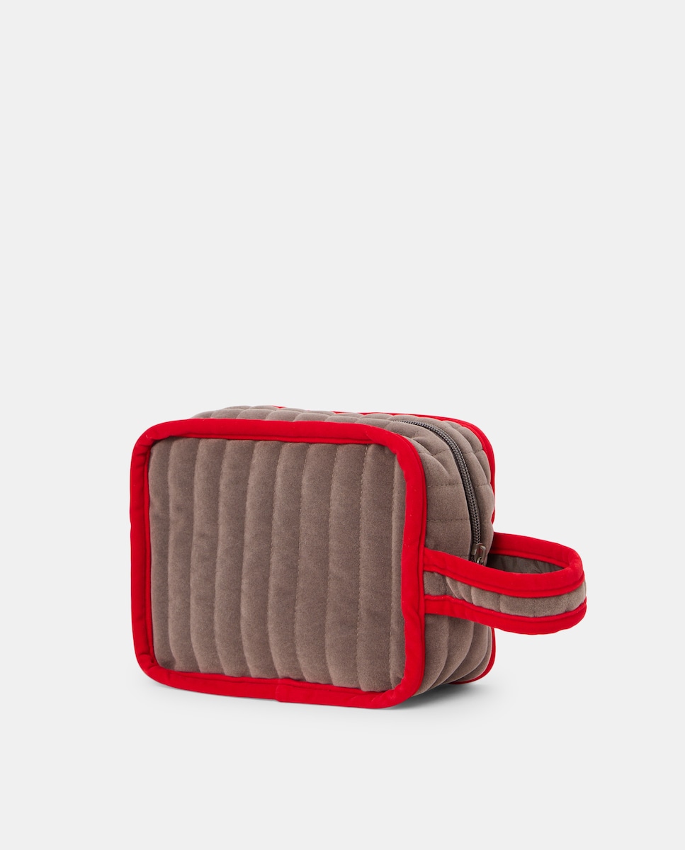 Bolso de mujer de mano estampado Visón claro-2