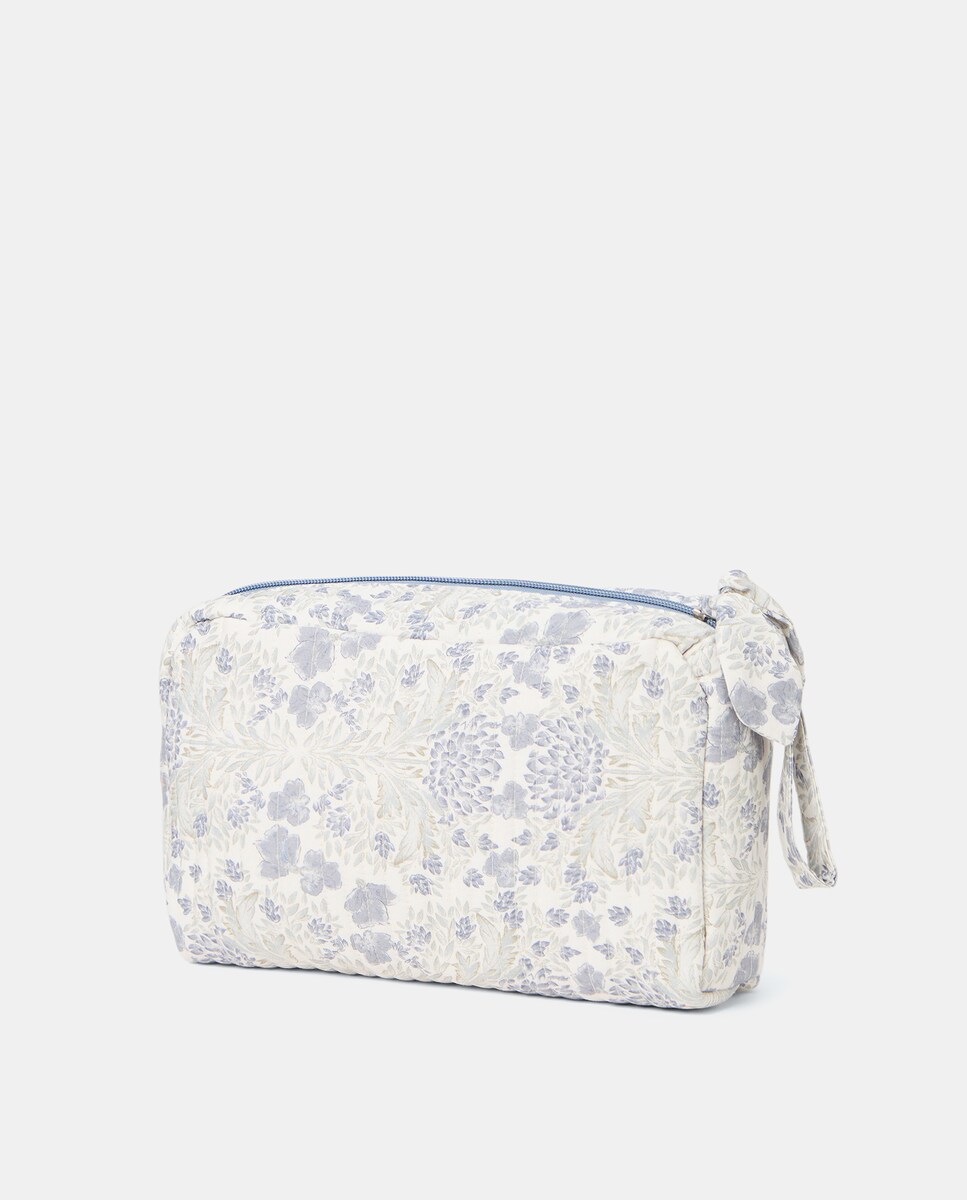 Bolsa de mano de mujer estampada Azul-2