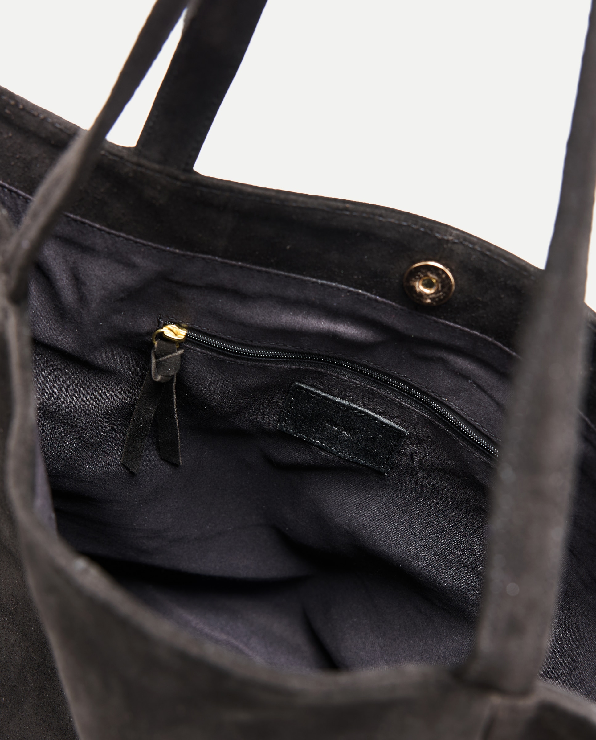 Bolso mujer shopper piel Negro-4