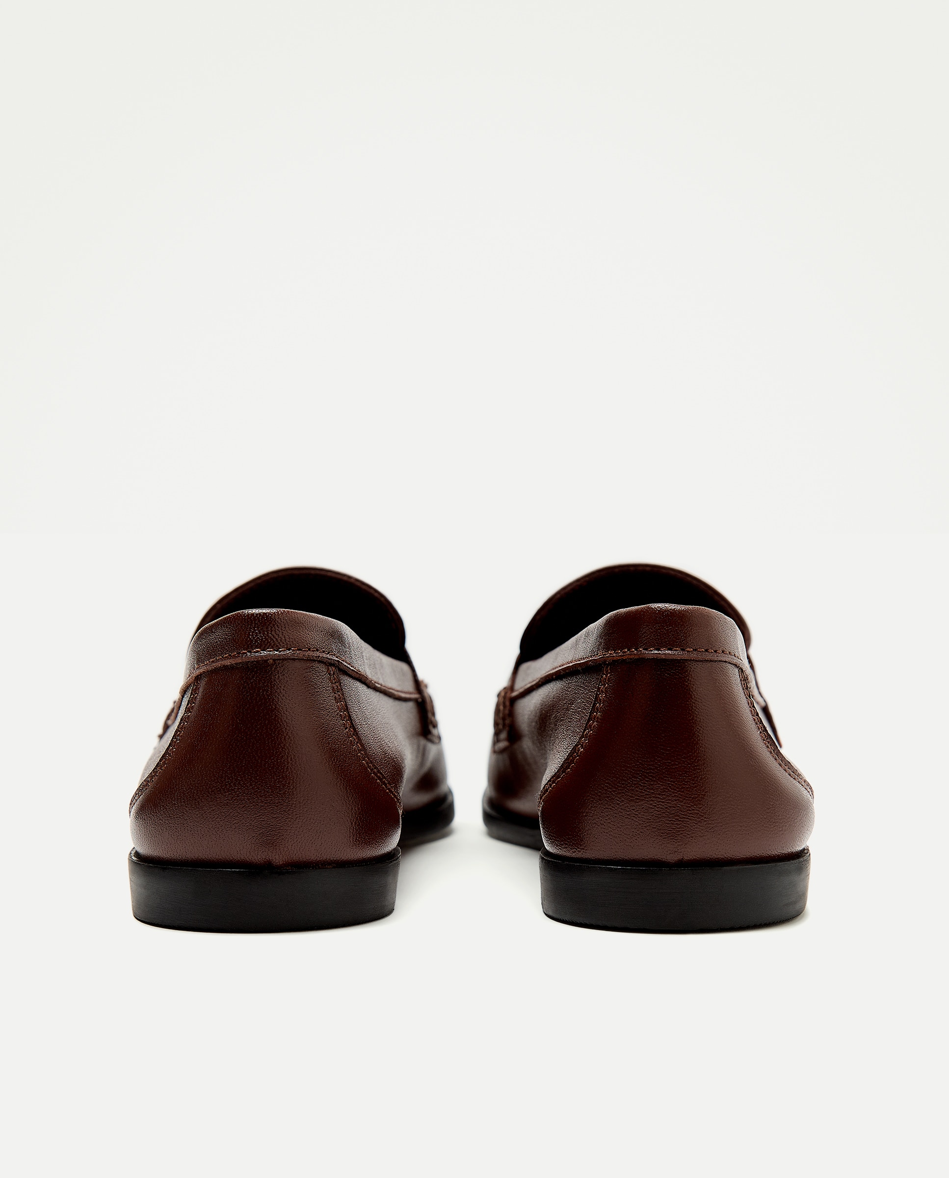 Mocasín de mujer de piel Marrón-3